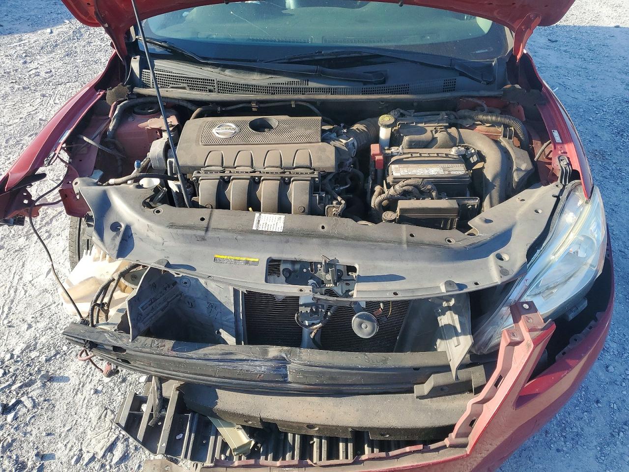 2013 Nissan Sentra S Burgundy vin: 3N1AB7APXDL612088