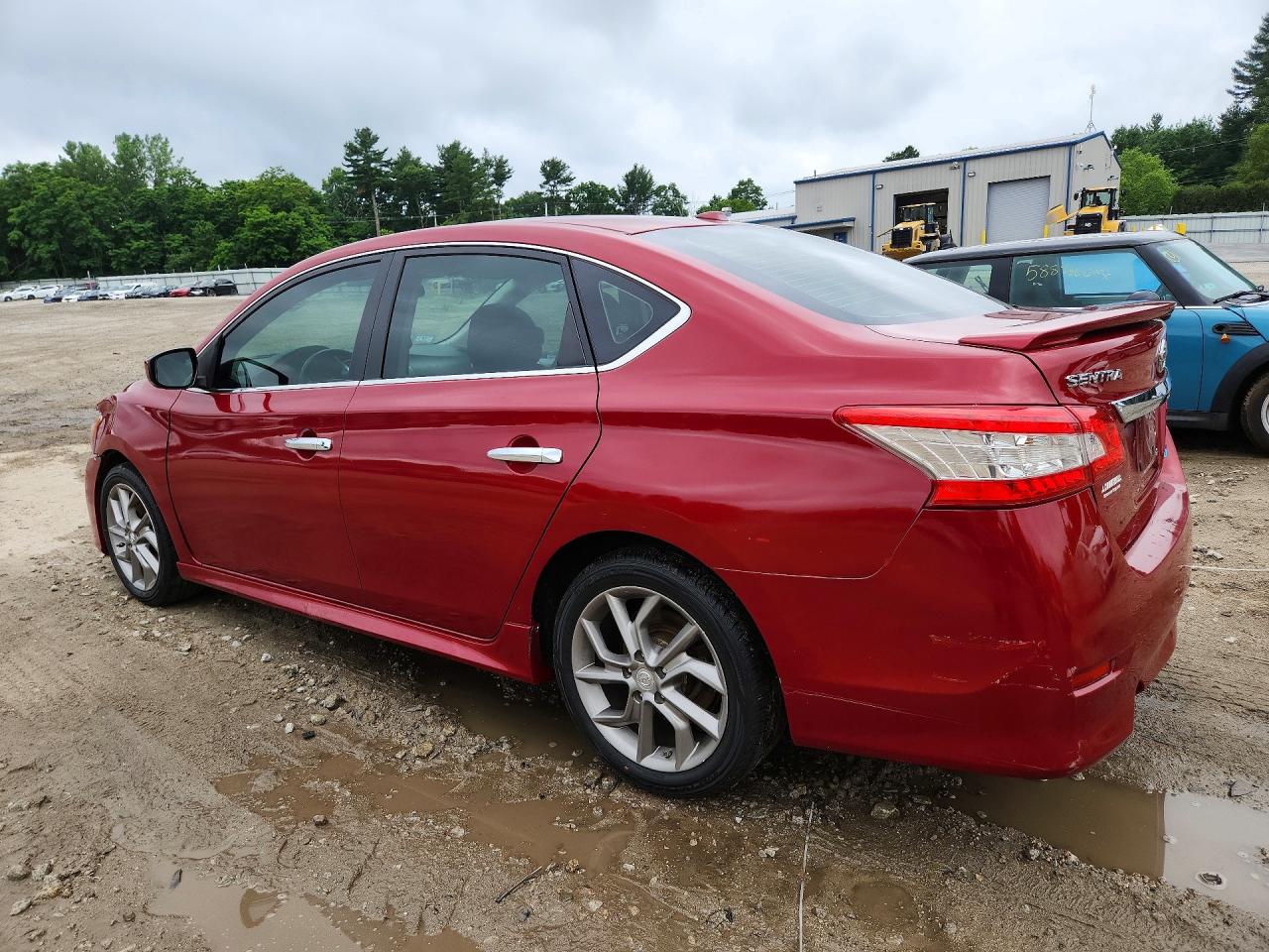 2013 Nissan Sentra S Red vin: 3N1AB7APXDL615380