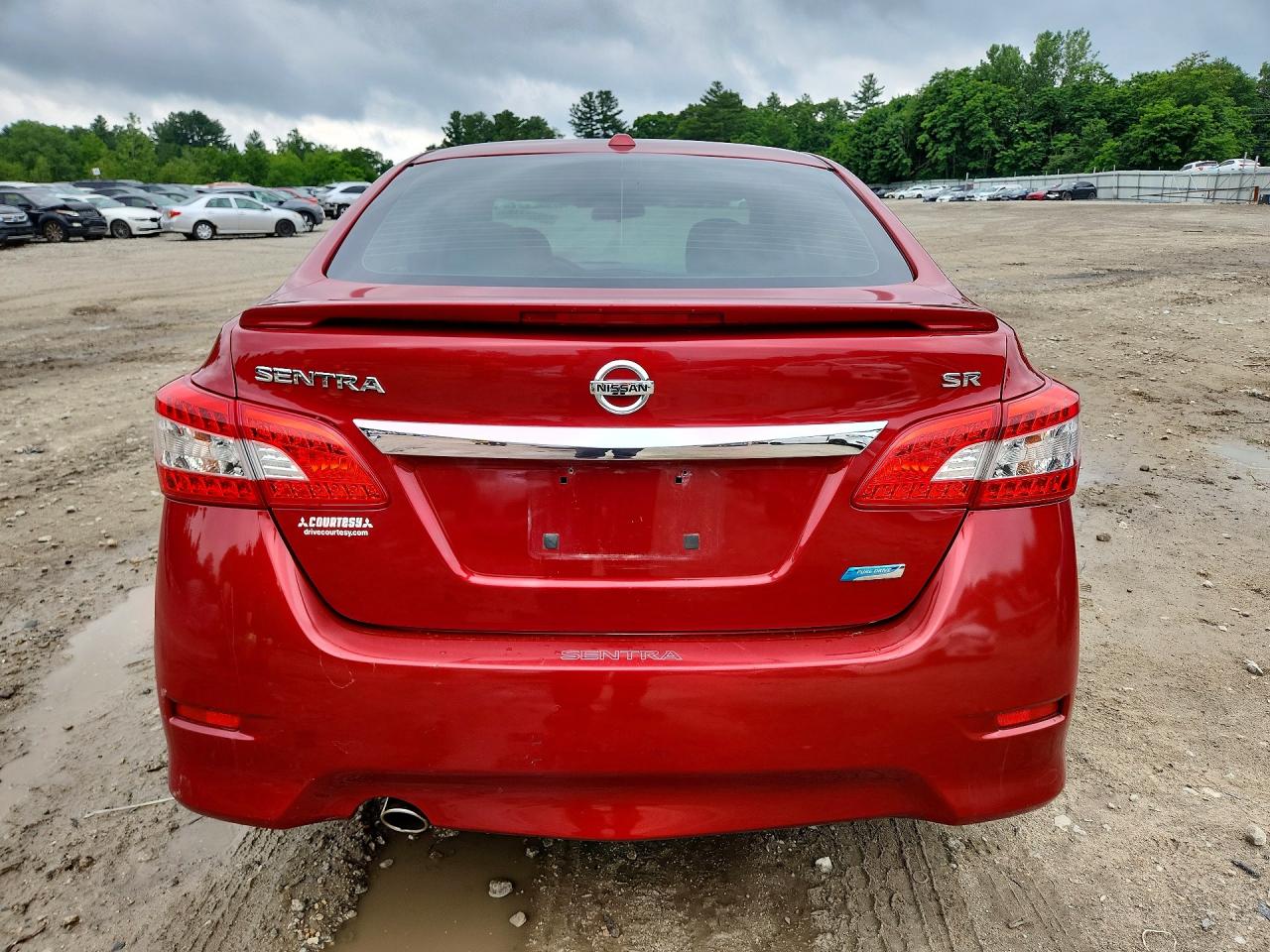 2013 Nissan Sentra S Red vin: 3N1AB7APXDL615380