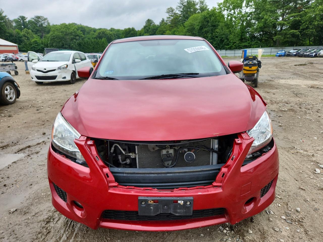 2013 Nissan Sentra S Red vin: 3N1AB7APXDL615380