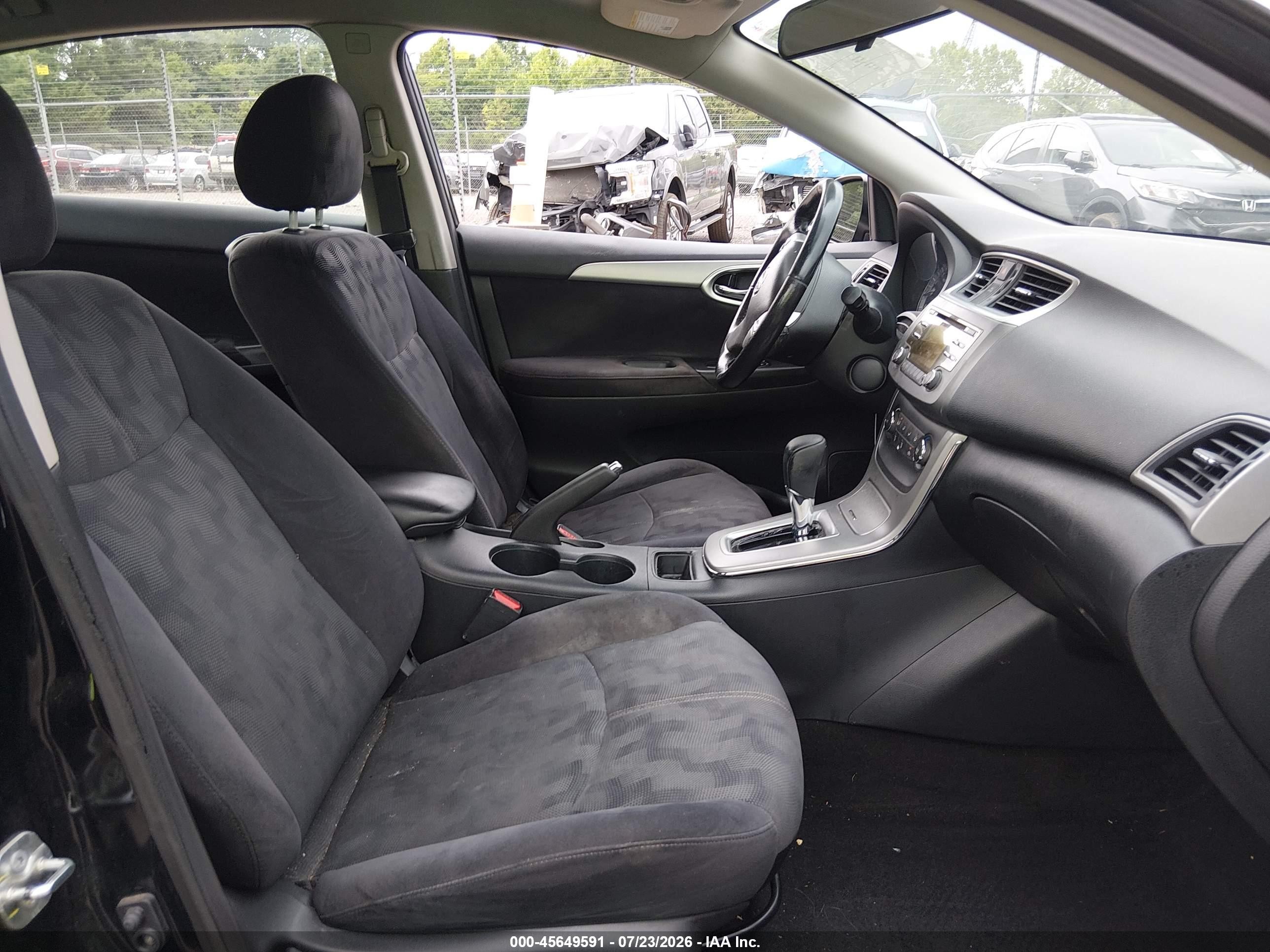 2013 Nissan Sentra Sv Black vin: 3N1AB7APXDL616738