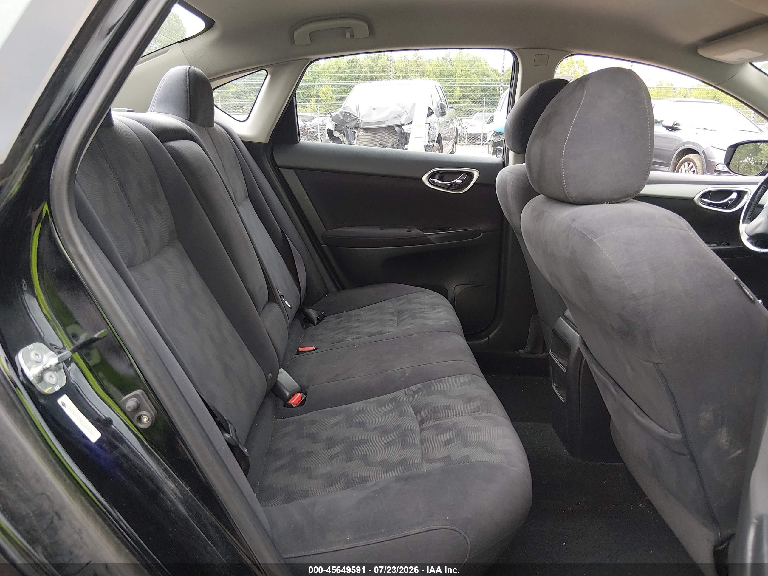 2013 Nissan Sentra Sv Black vin: 3N1AB7APXDL616738