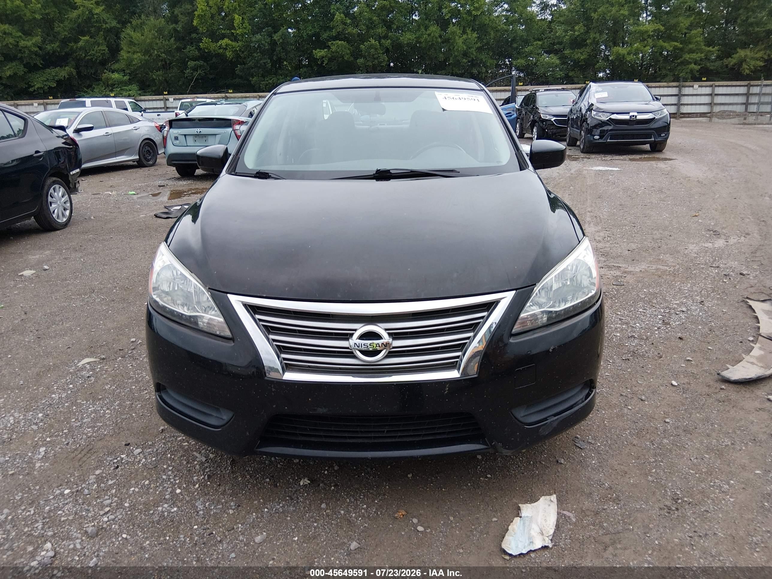 2013 Nissan Sentra Sv Black vin: 3N1AB7APXDL616738