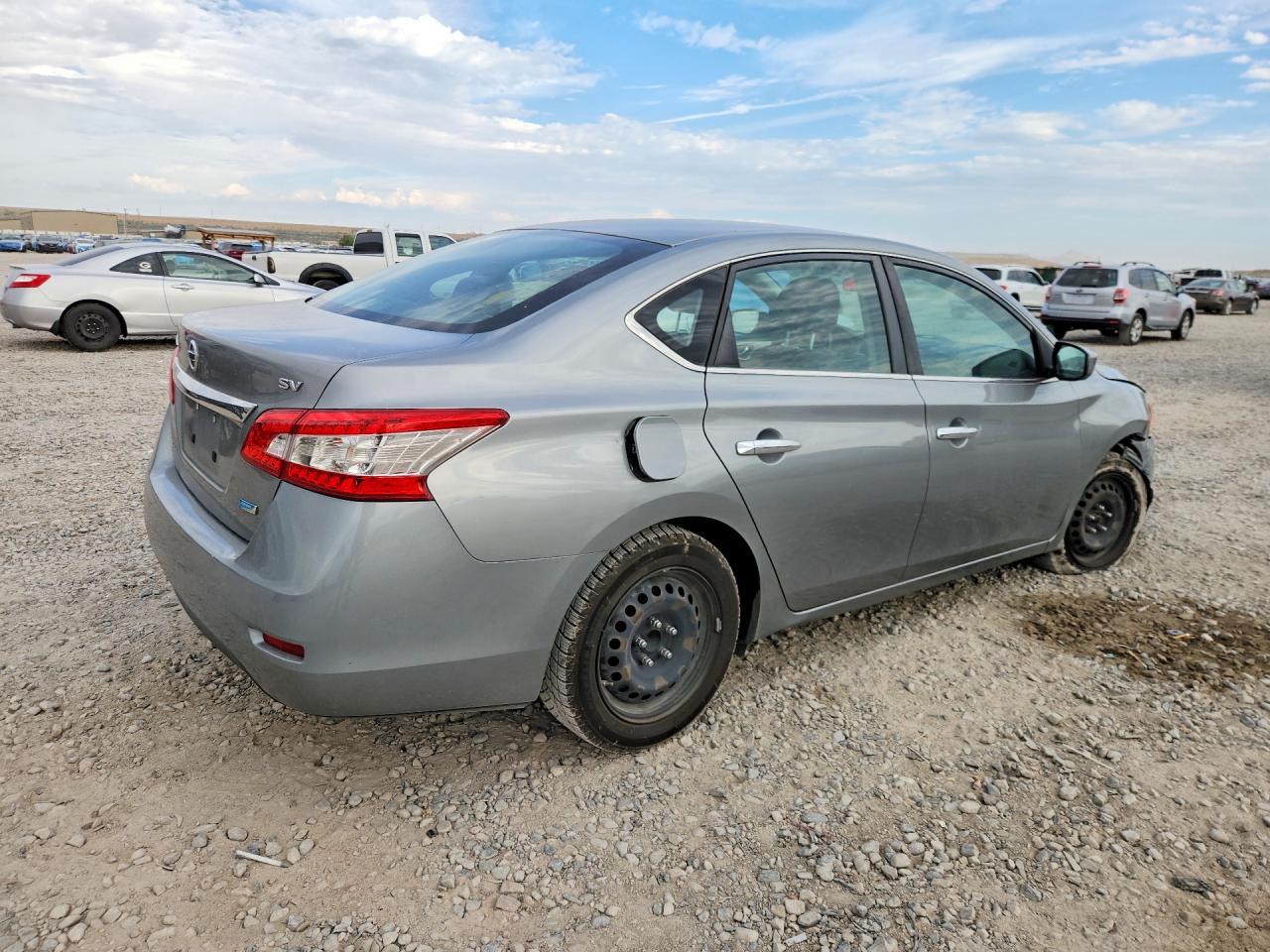 2013 Nissan Sentra S Silver vin: 3N1AB7APXDL643857