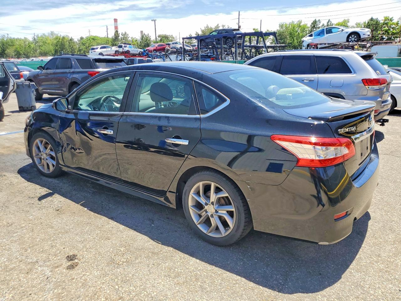 2013 Nissan Sentra S Black vin: 3N1AB7APXDL648539