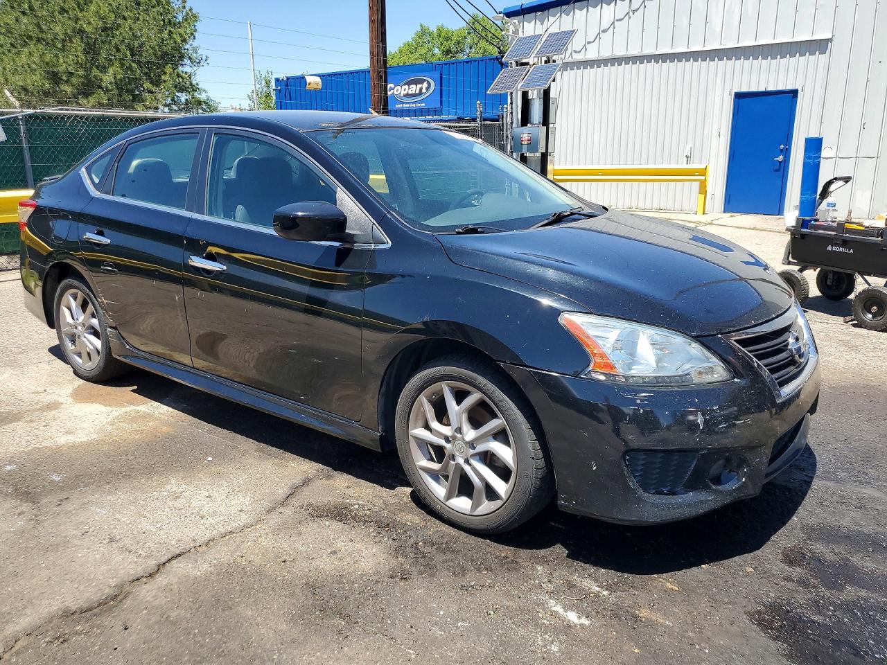 2013 Nissan Sentra S Black vin: 3N1AB7APXDL648539