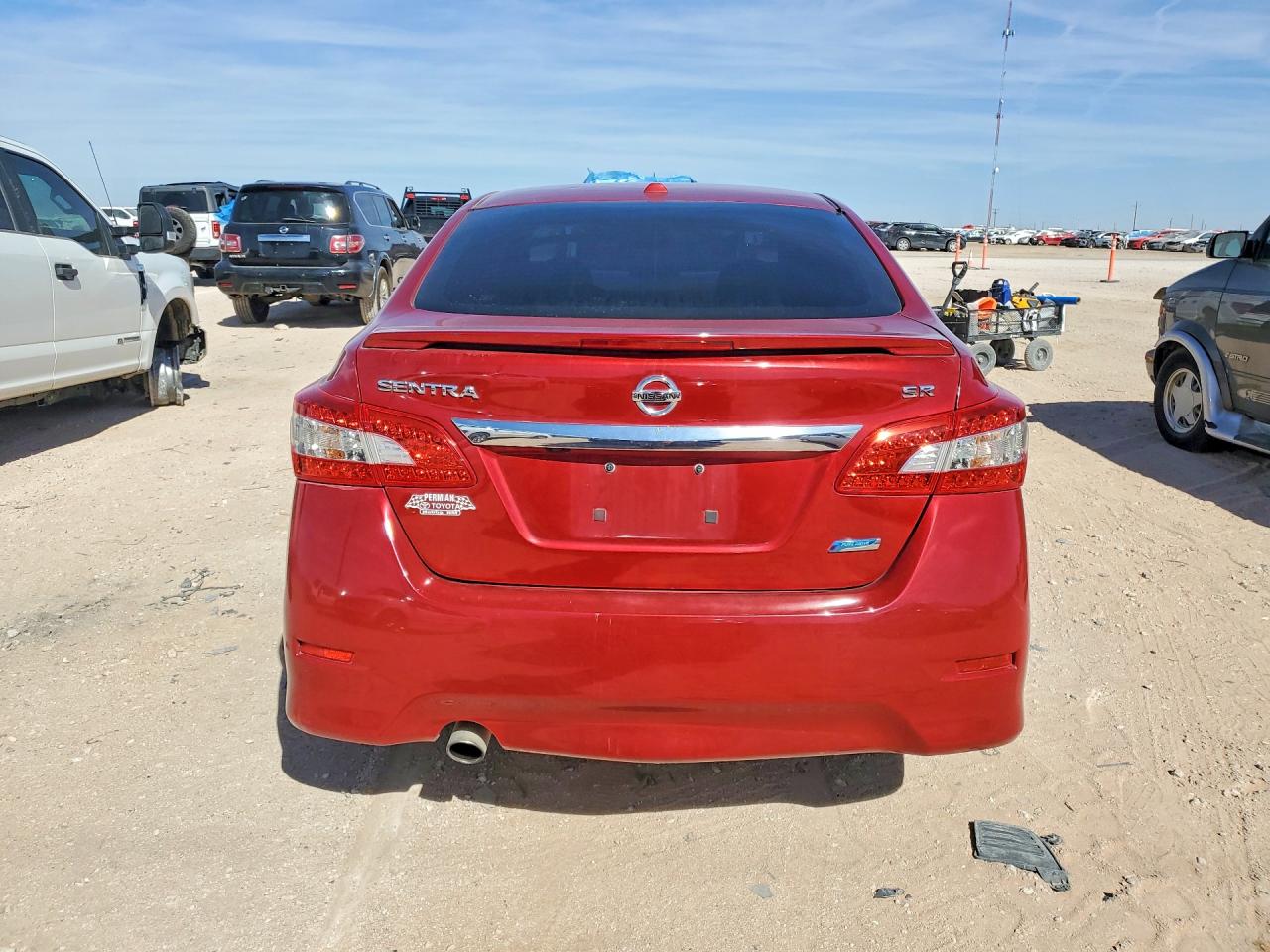 2013 Nissan Sentra S Red vin: 3N1AB7APXDL652705
