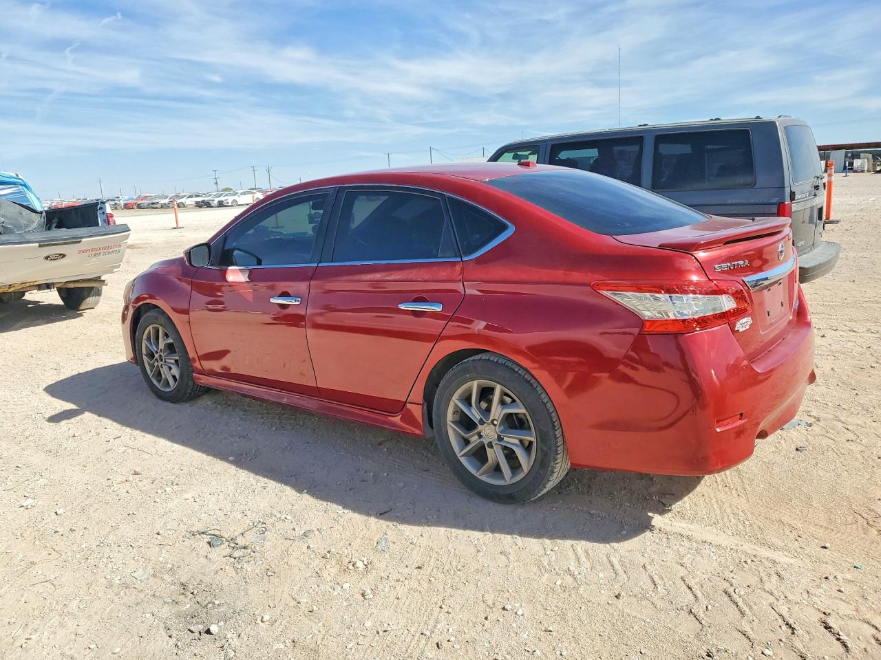 2013 Nissan Sentra S Red vin: 3N1AB7APXDL652705