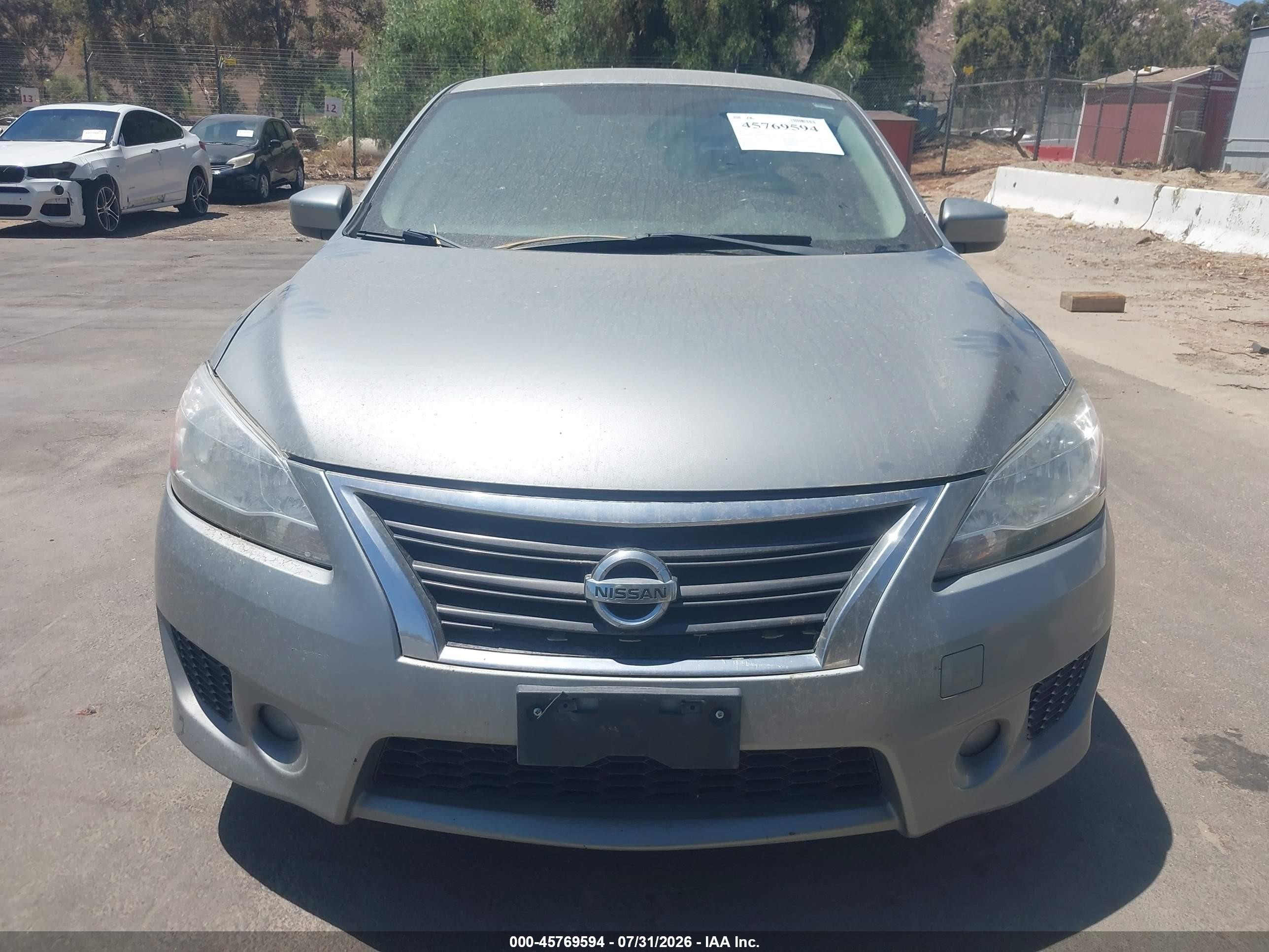2013 Nissan Sentra Sr Серебряный vin: 3N1AB7APXDL659105