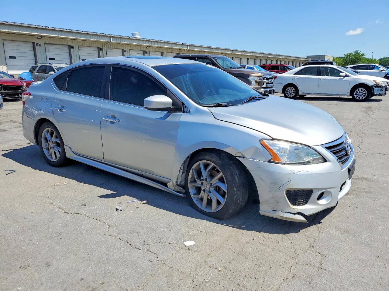 2013 Nissan Sentra Silver vin: 3N1AB7APXDL660044