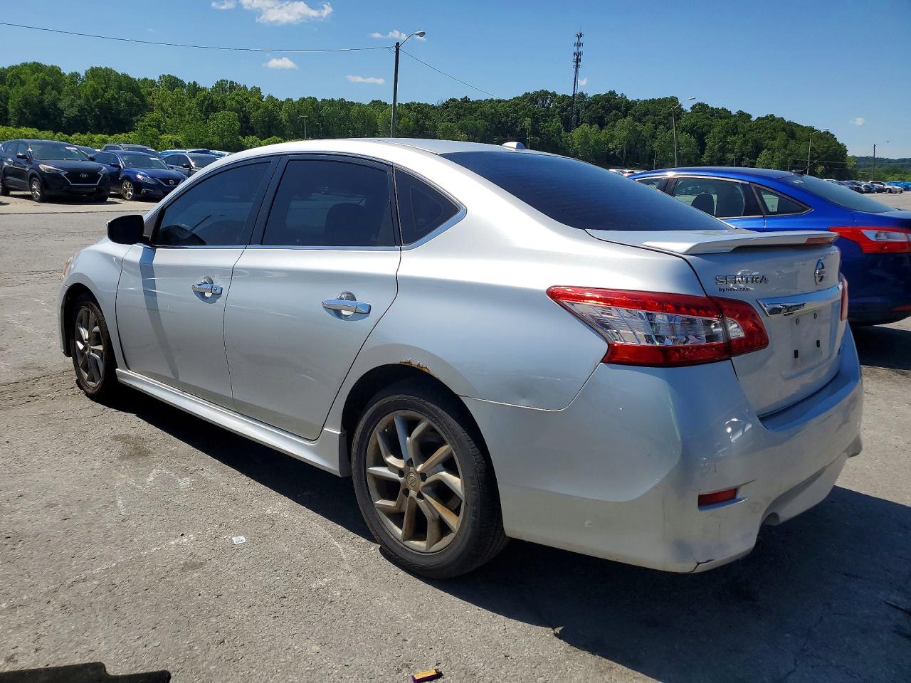 2013 Nissan Sentra Silver vin: 3N1AB7APXDL660044