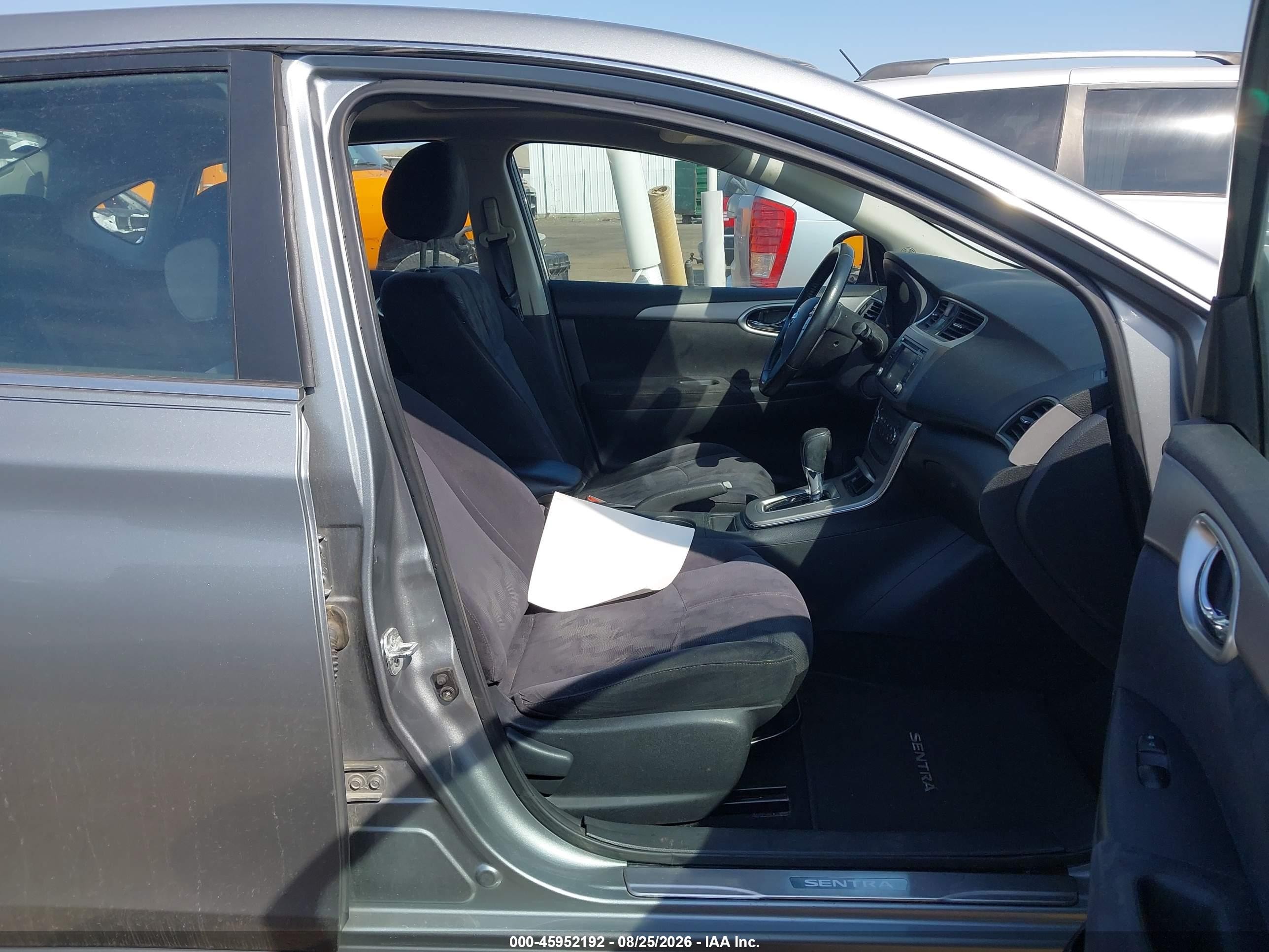 2013 Nissan Sentra Sv Silver vin: 3N1AB7APXDL665244