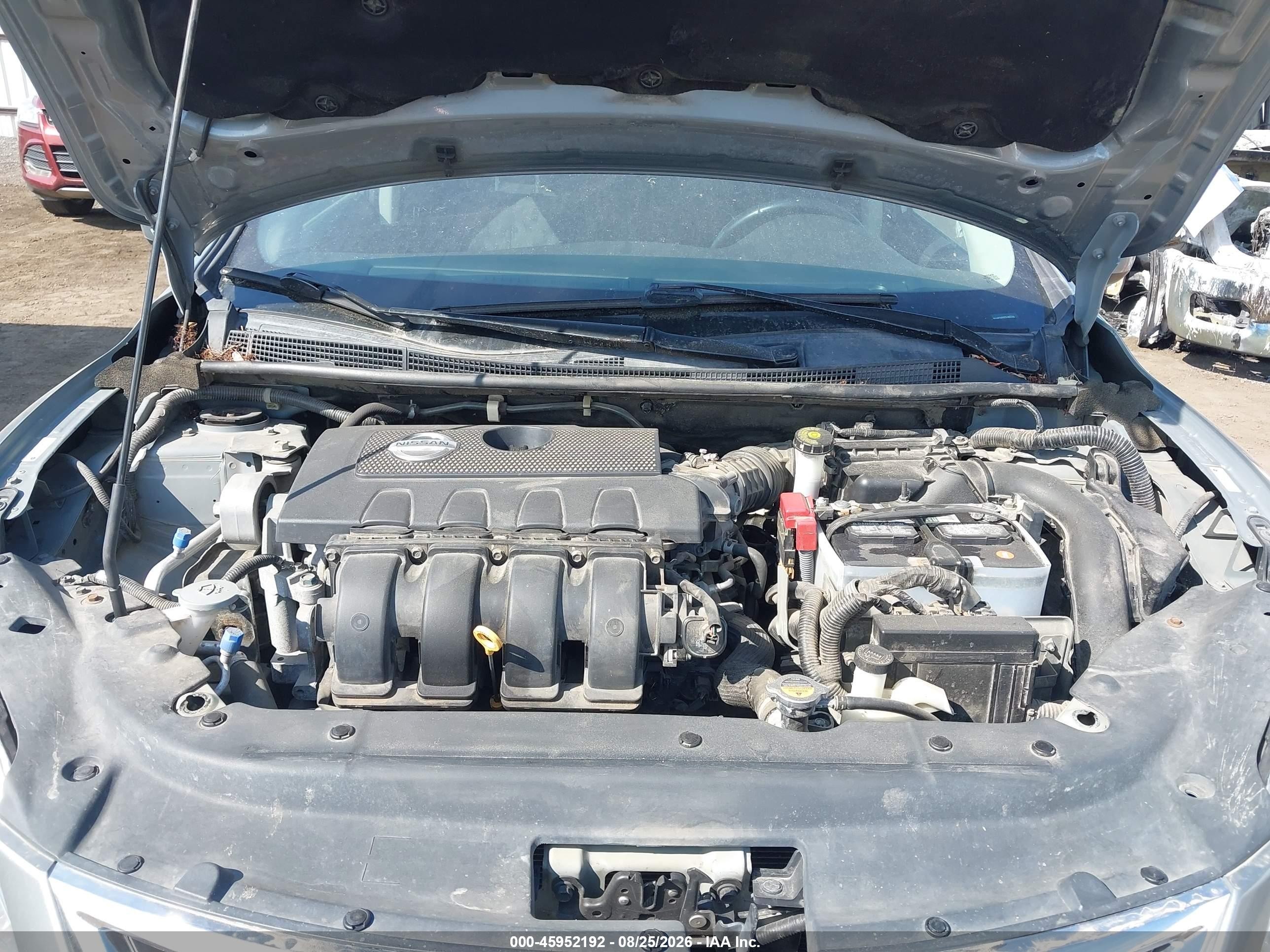 2013 Nissan Sentra Sv Silver vin: 3N1AB7APXDL665244