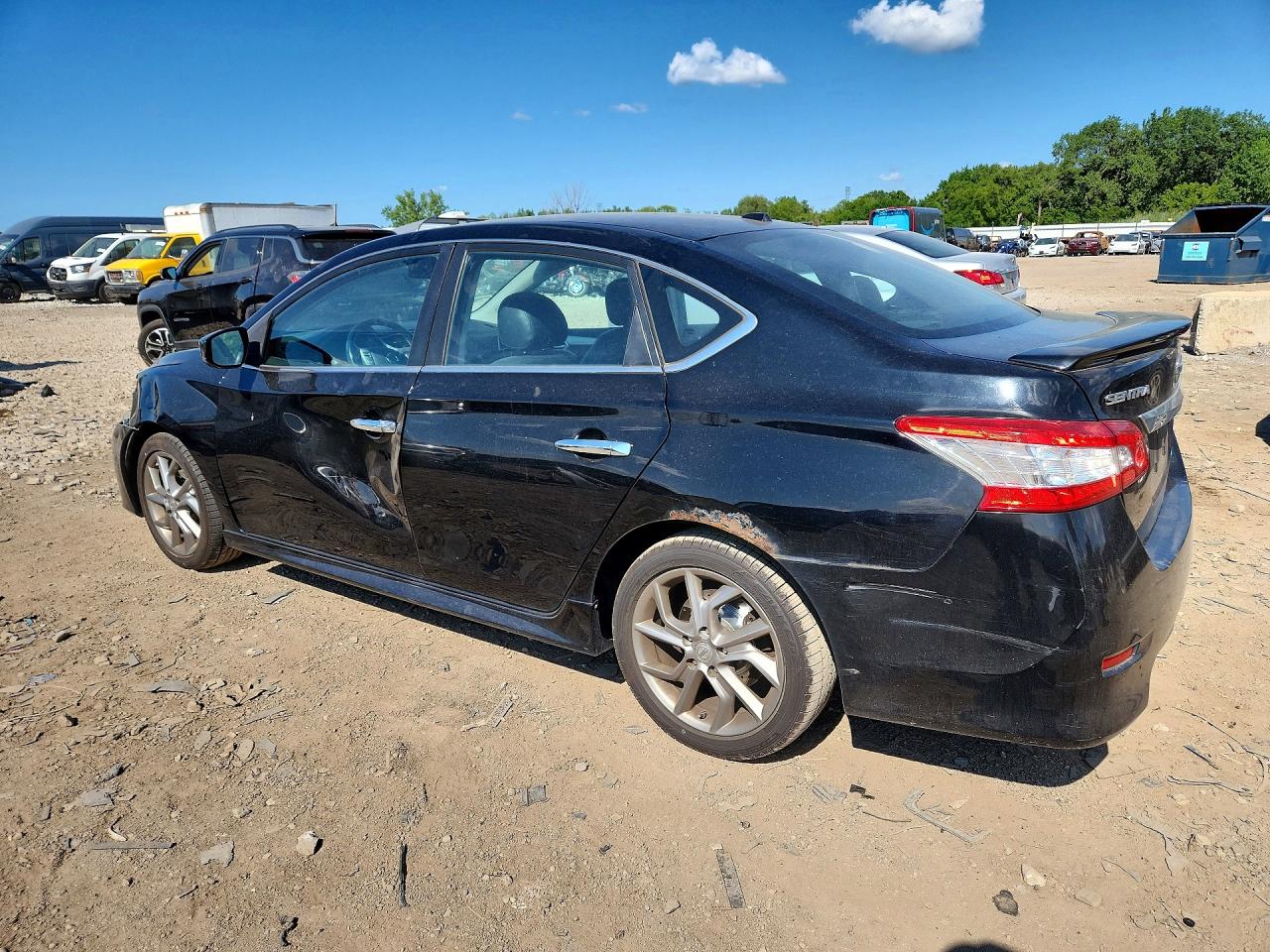 2013 Nissan Sentra S Black vin: 3N1AB7APXDL665793