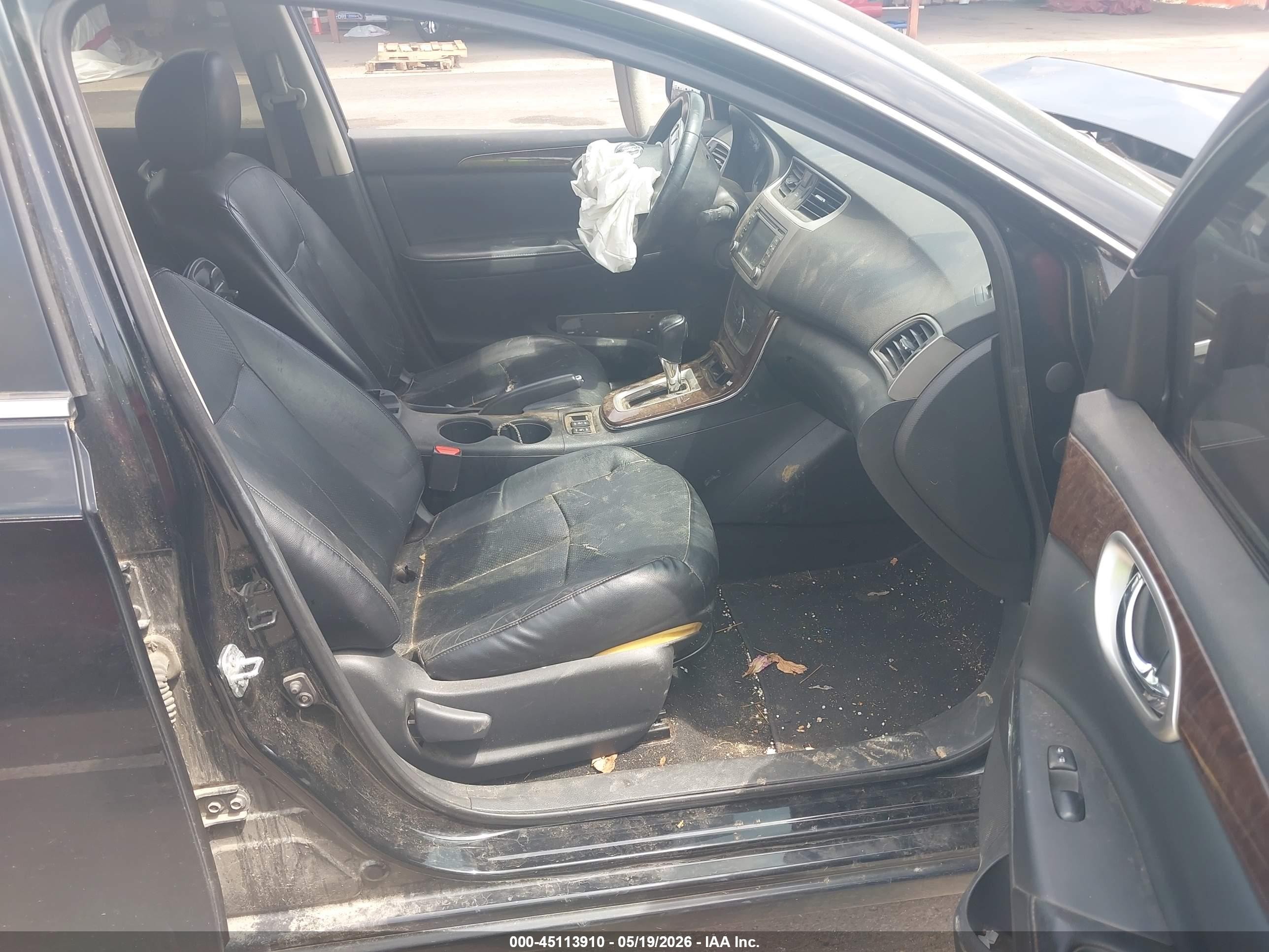 2013 Nissan Sentra Sl Black vin: 3N1AB7APXDL665907
