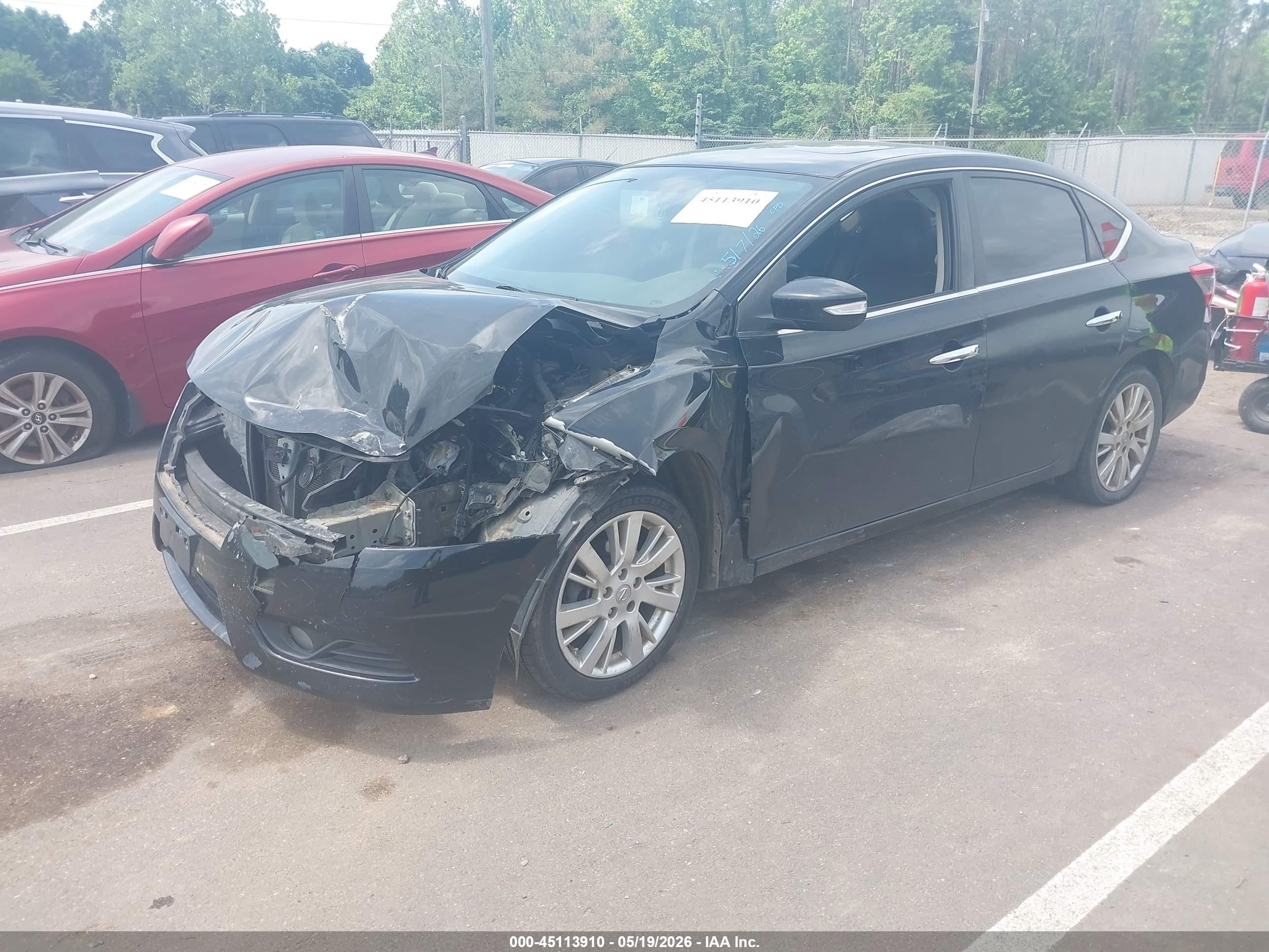 2013 Nissan Sentra Sl Black vin: 3N1AB7APXDL665907