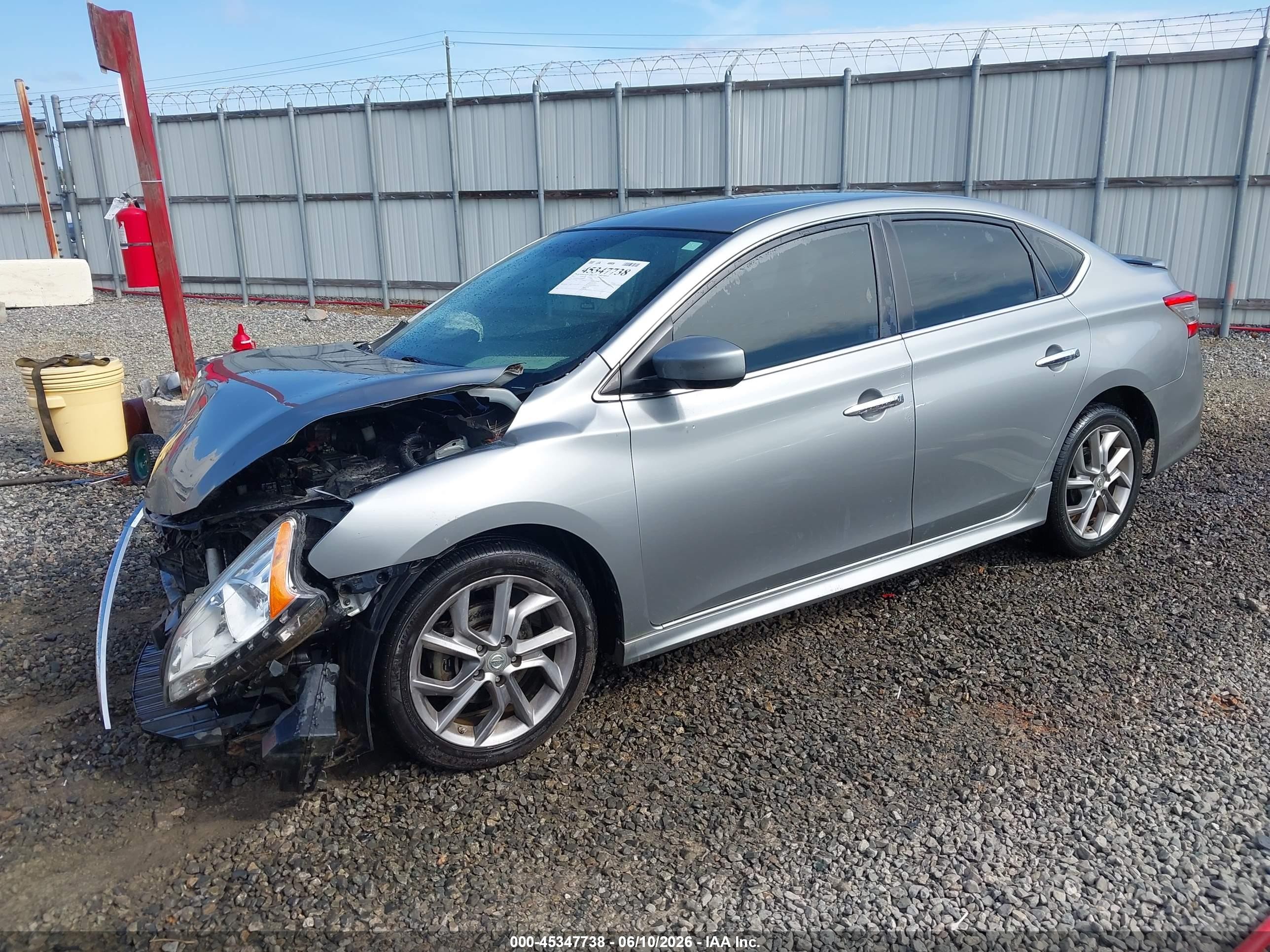 2013 Nissan Sentra Sr Silver vin: 3N1AB7APXDL668967
