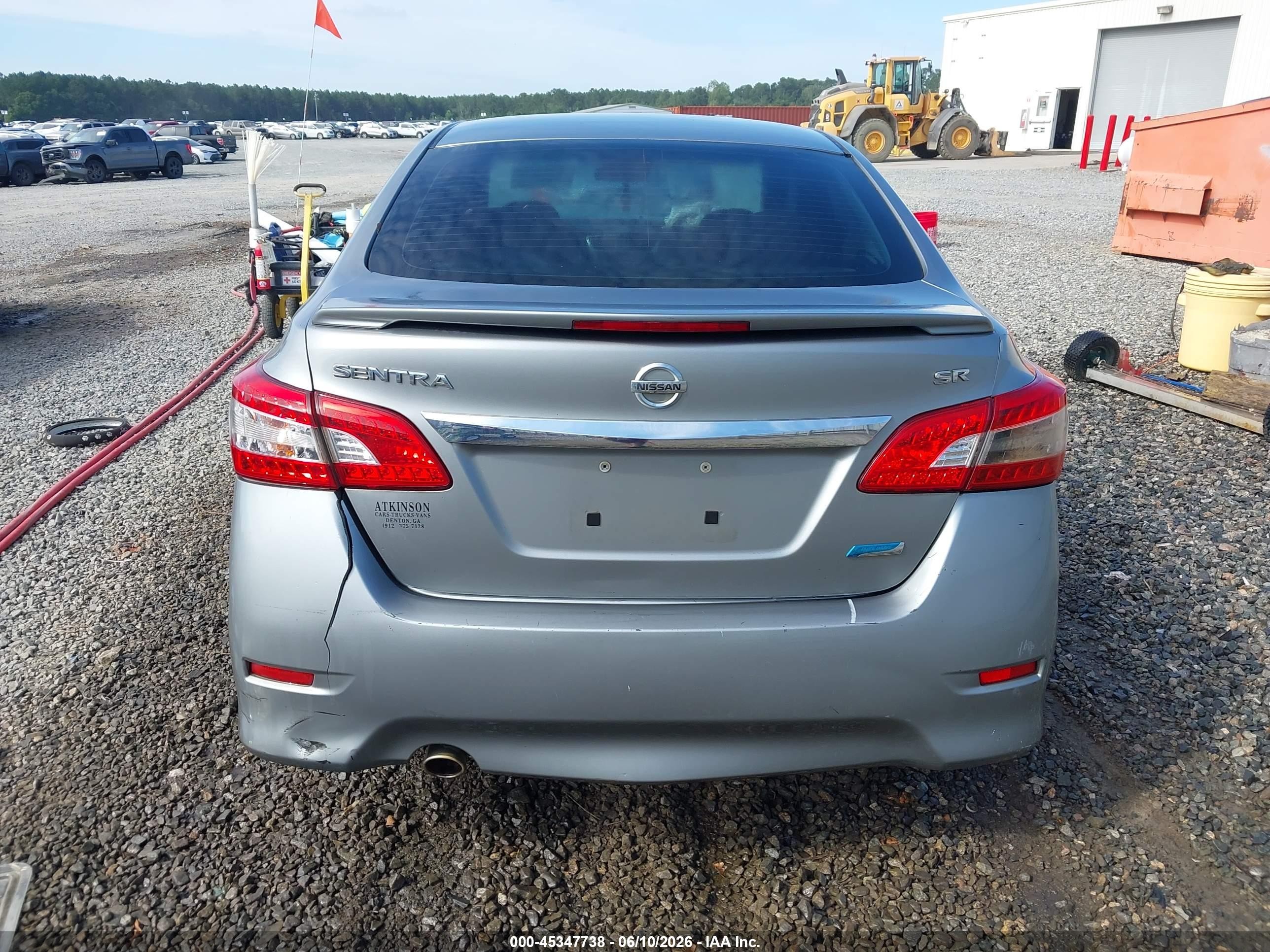 2013 Nissan Sentra Sr Silver vin: 3N1AB7APXDL668967