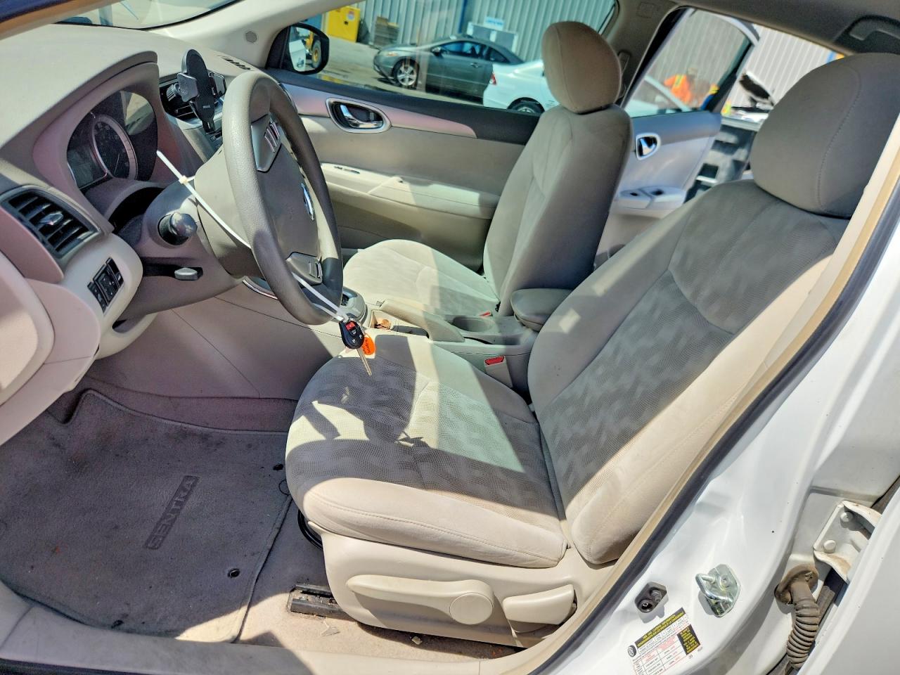 2013 Nissan Sentra S White vin: 3N1AB7APXDL689348