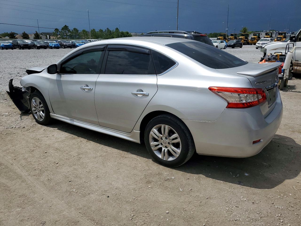 2013 Nissan Sentra S Silver vin: 3N1AB7APXDL691066