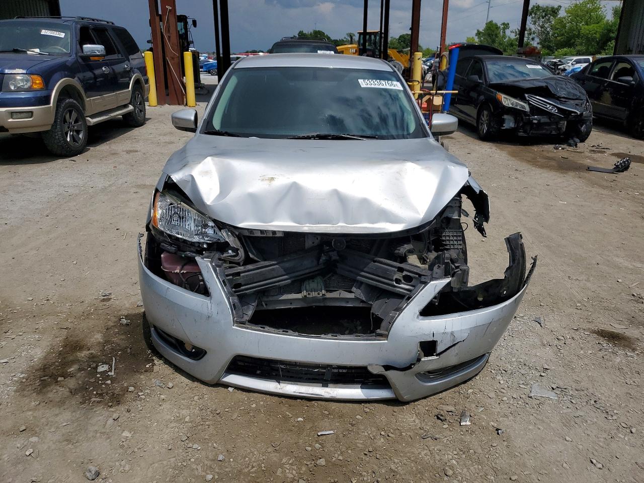 2013 Nissan Sentra S Silver vin: 3N1AB7APXDL691066