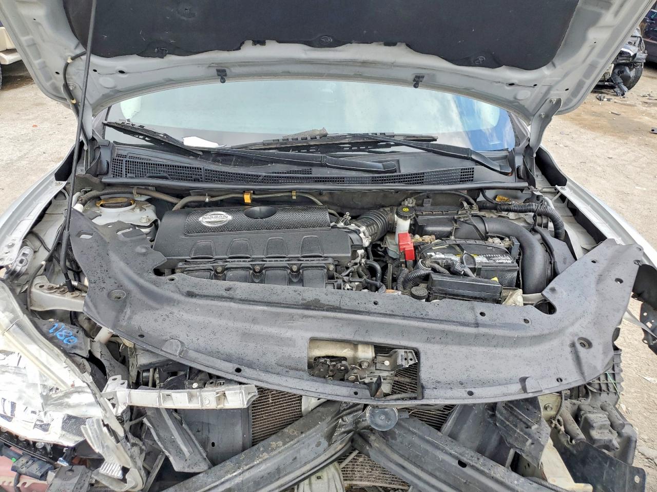 2013 Nissan Sentra S Silver vin: 3N1AB7APXDL691066