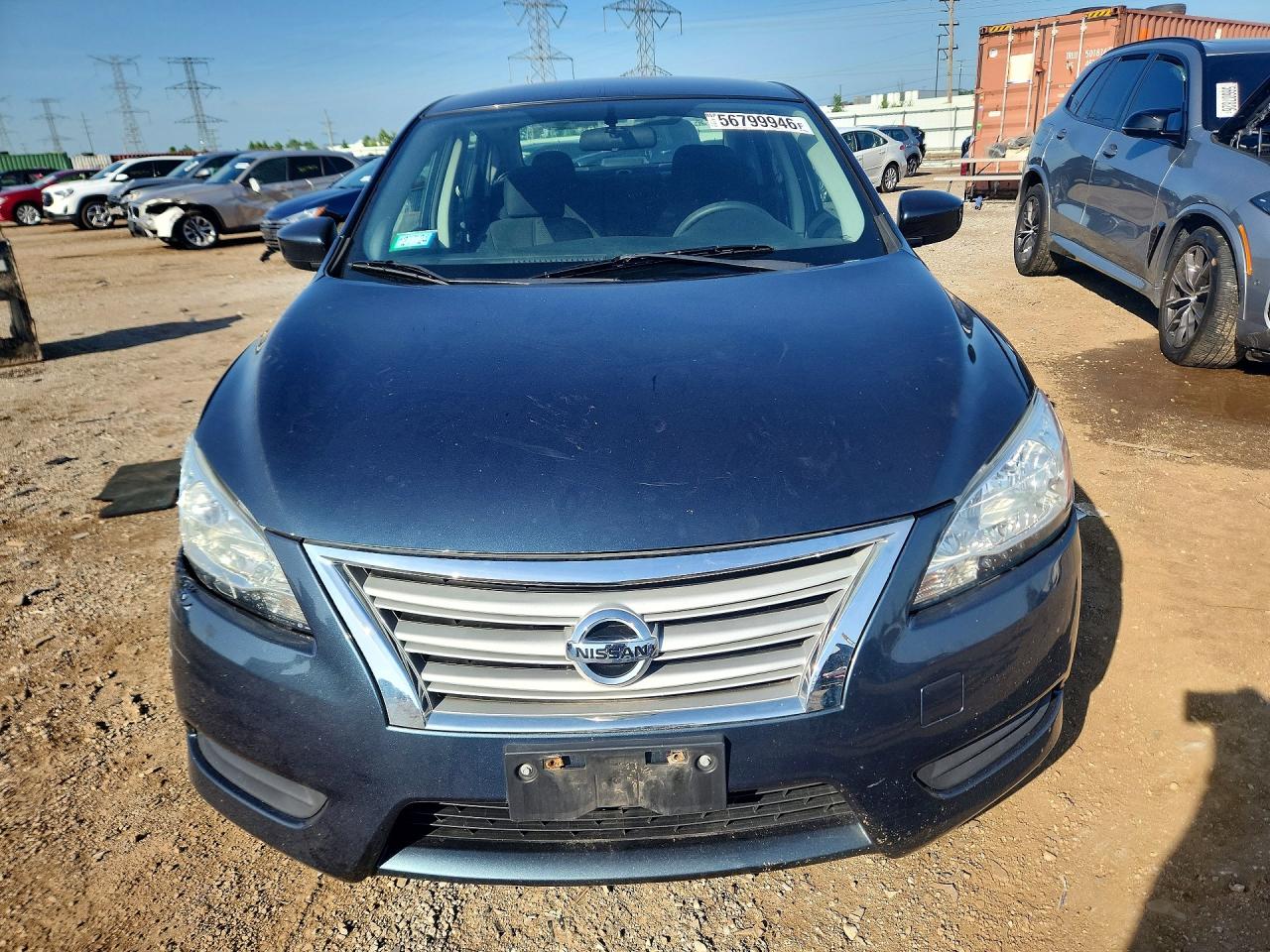 2013 Nissan Sentra S Blue vin: 3N1AB7APXDL693366