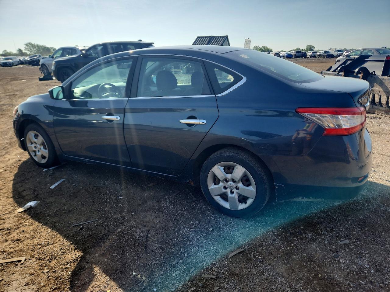 2013 Nissan Sentra S Blue vin: 3N1AB7APXDL693366