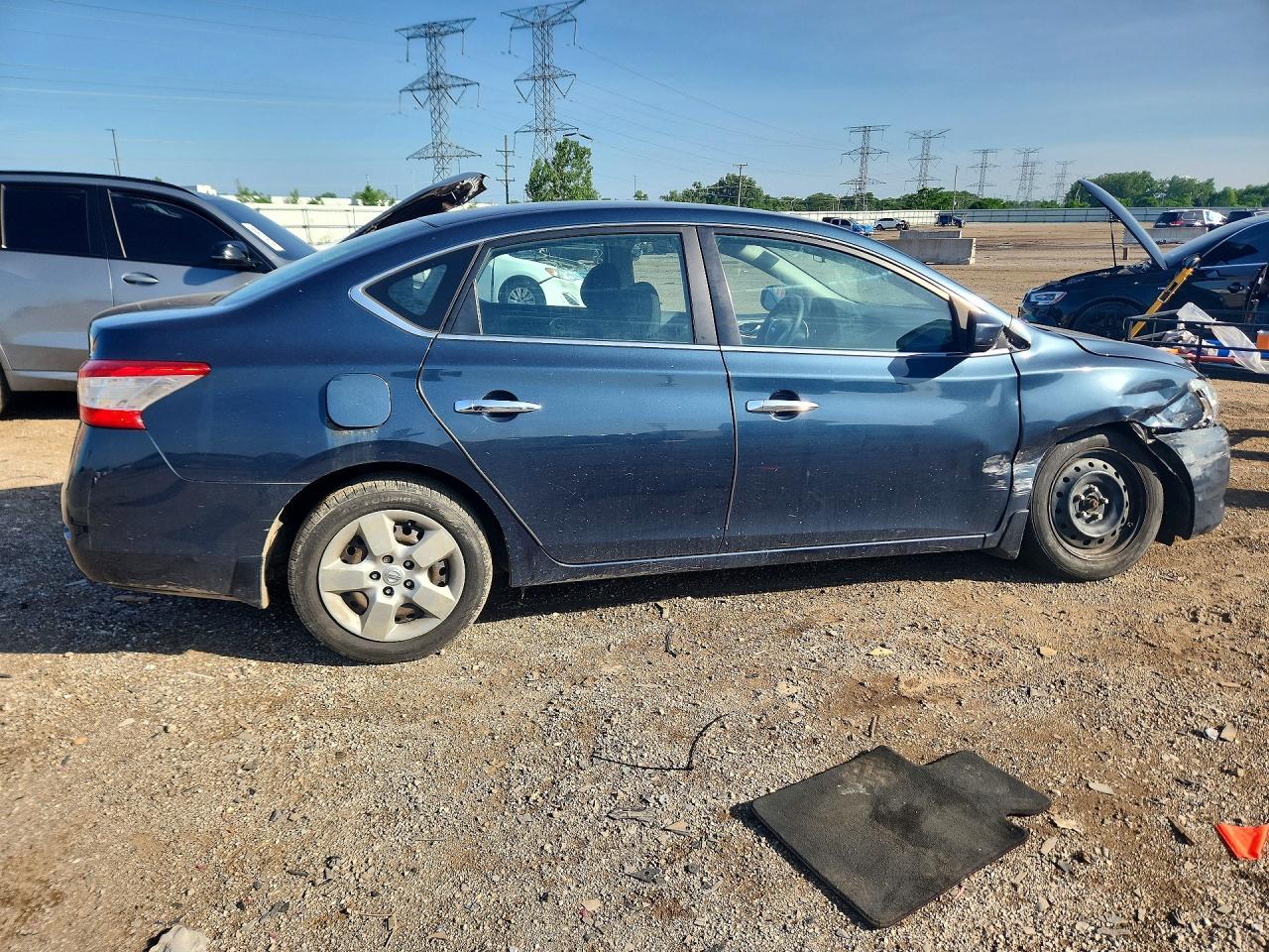 2013 Nissan Sentra S Blue vin: 3N1AB7APXDL693366