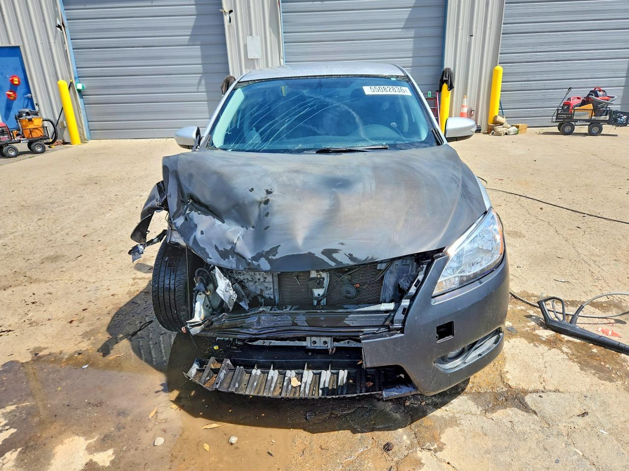 2013 Nissan Sentra S/sv/sr/sl Silver vin: 3N1AB7APXDL694128