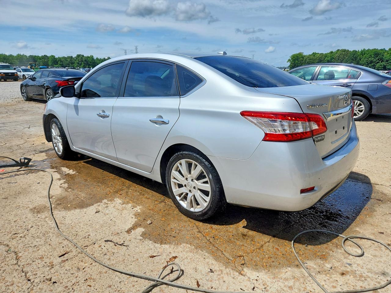 2013 Nissan Sentra S/sv/sr/sl Silver vin: 3N1AB7APXDL694128