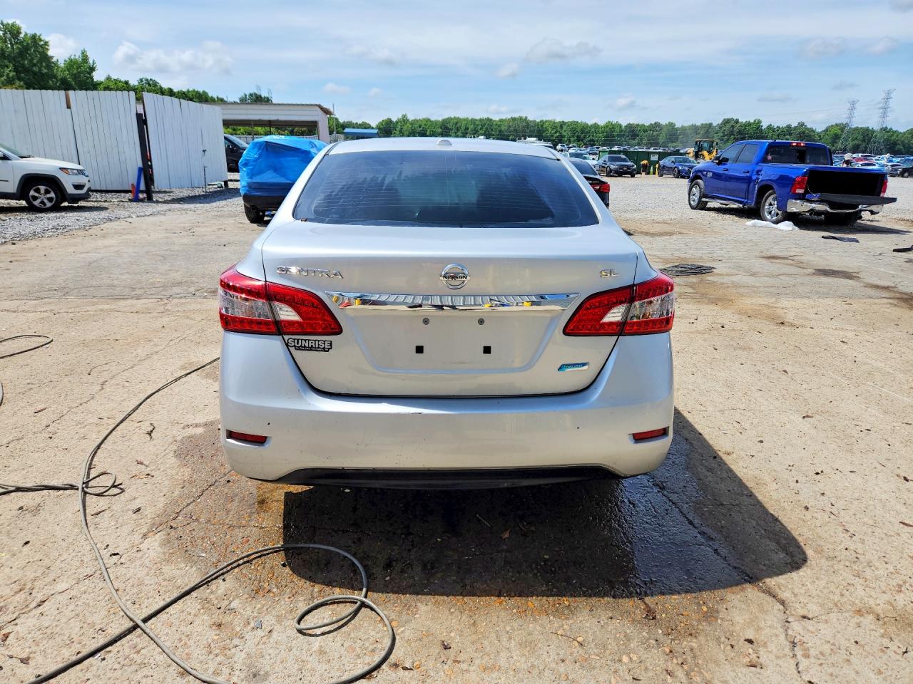 2013 Nissan Sentra S/sv/sr/sl Silver vin: 3N1AB7APXDL694128