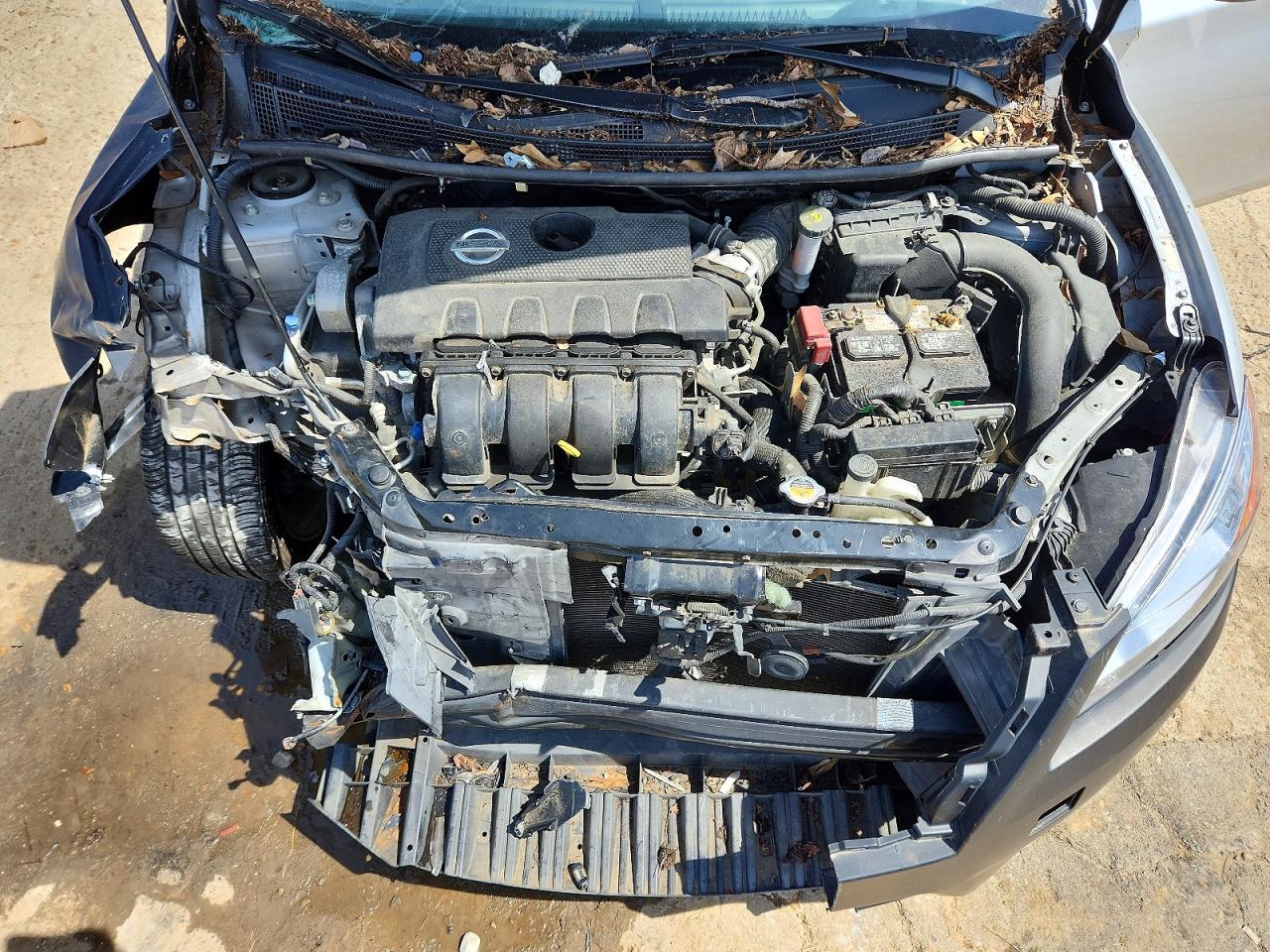 2013 Nissan Sentra S/sv/sr/sl Silver vin: 3N1AB7APXDL694128