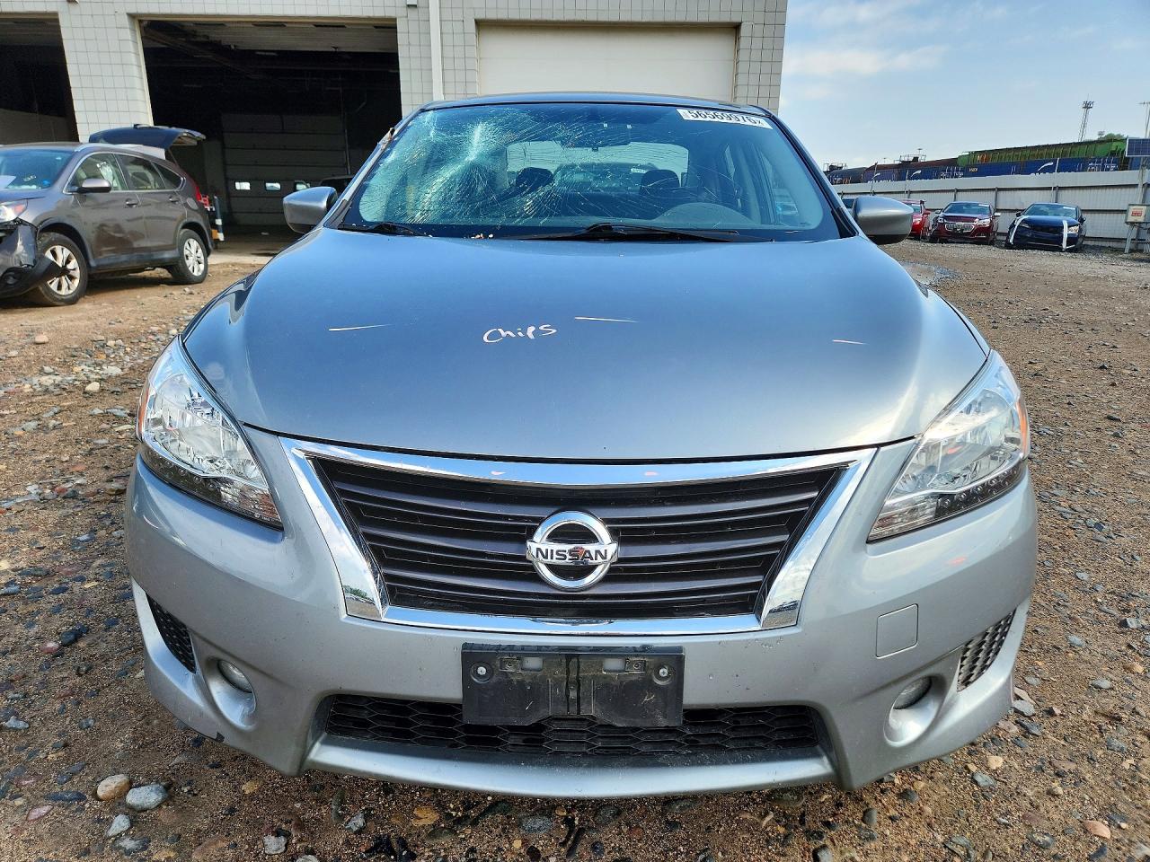 2013 Nissan Sentra S Silver vin: 3N1AB7APXDL701787