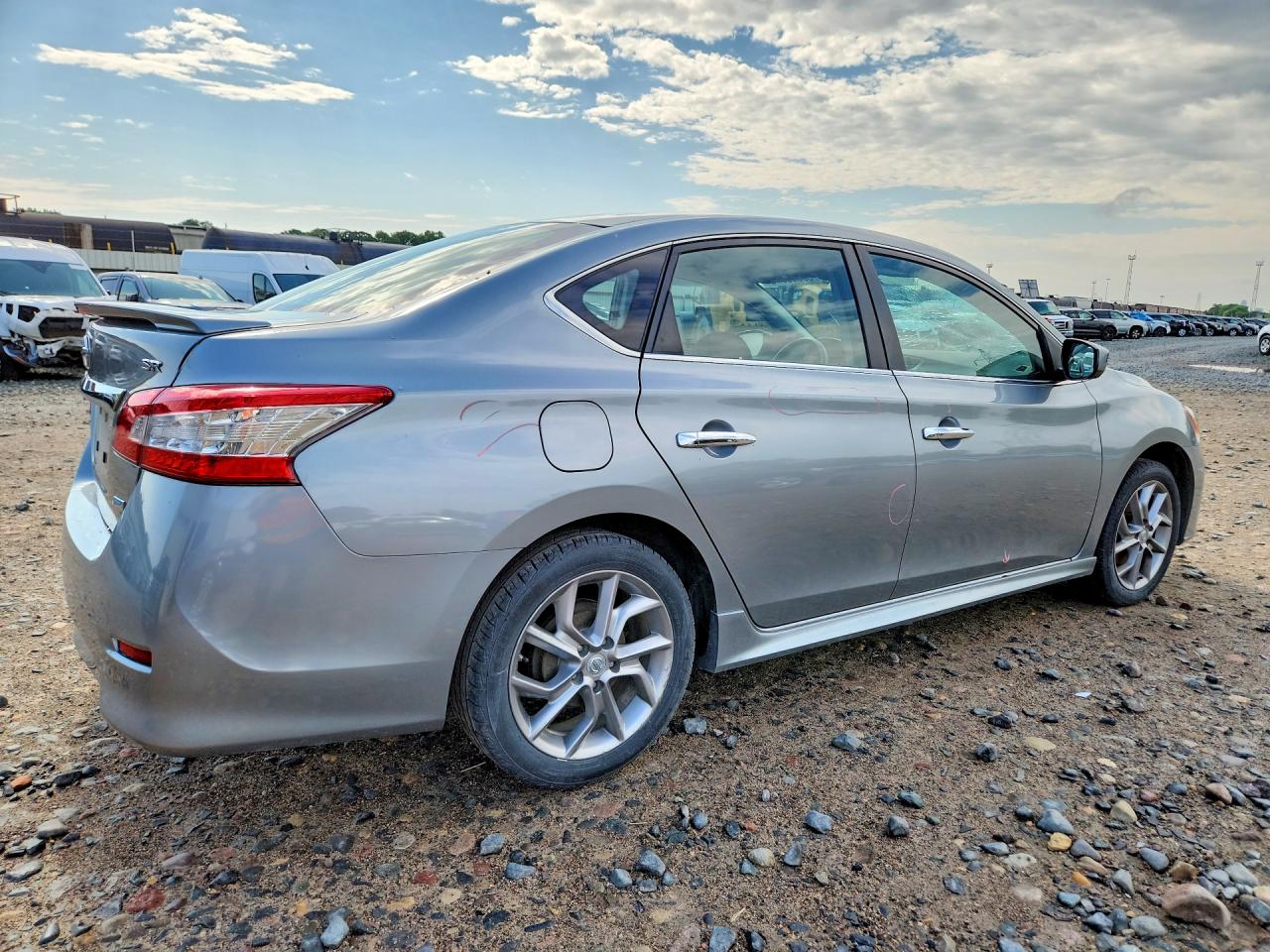 2013 Nissan Sentra S Silver vin: 3N1AB7APXDL701787