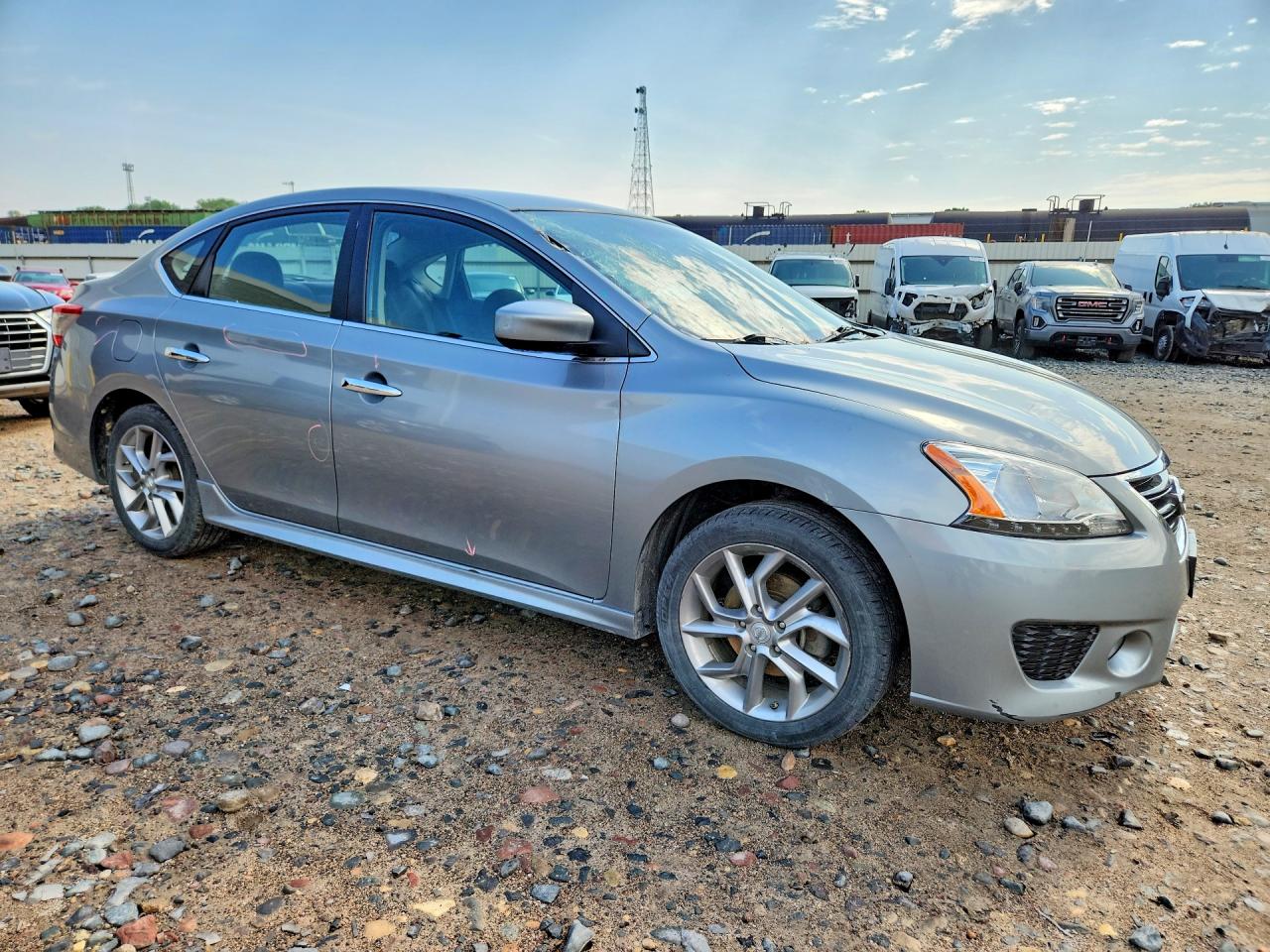 2013 Nissan Sentra S Silver vin: 3N1AB7APXDL701787