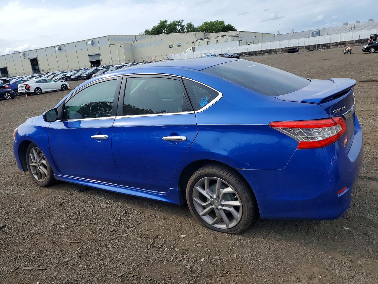 2013 Nissan Sentra S Blue vin: 3N1AB7APXDL703491