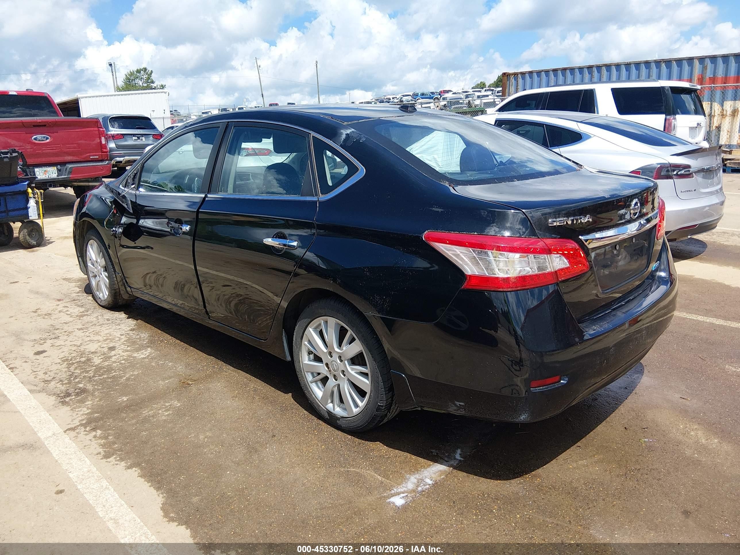 2013 Nissan Sentra Sl Black vin: 3N1AB7APXDL709906
