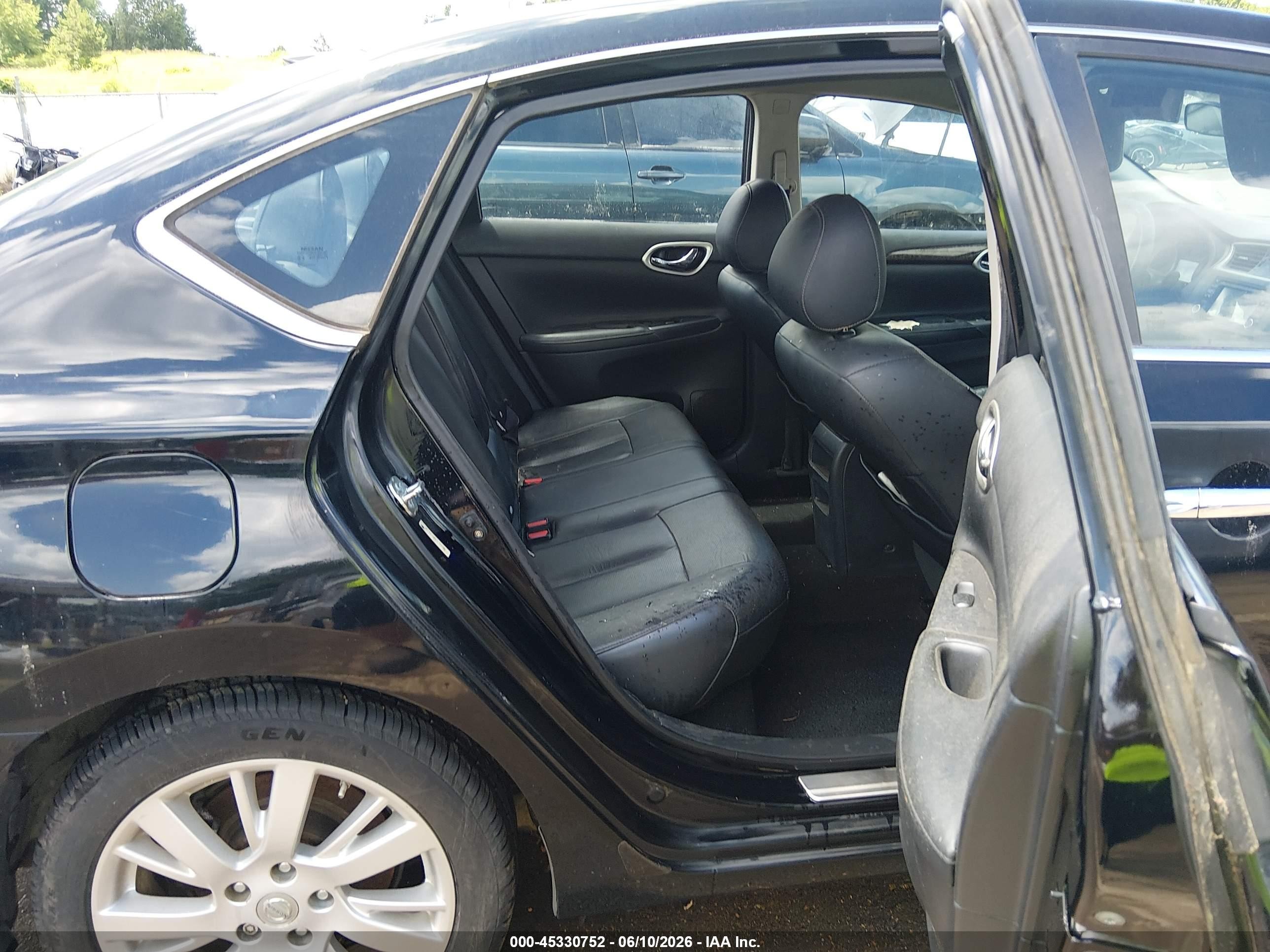2013 Nissan Sentra Sl Black vin: 3N1AB7APXDL709906