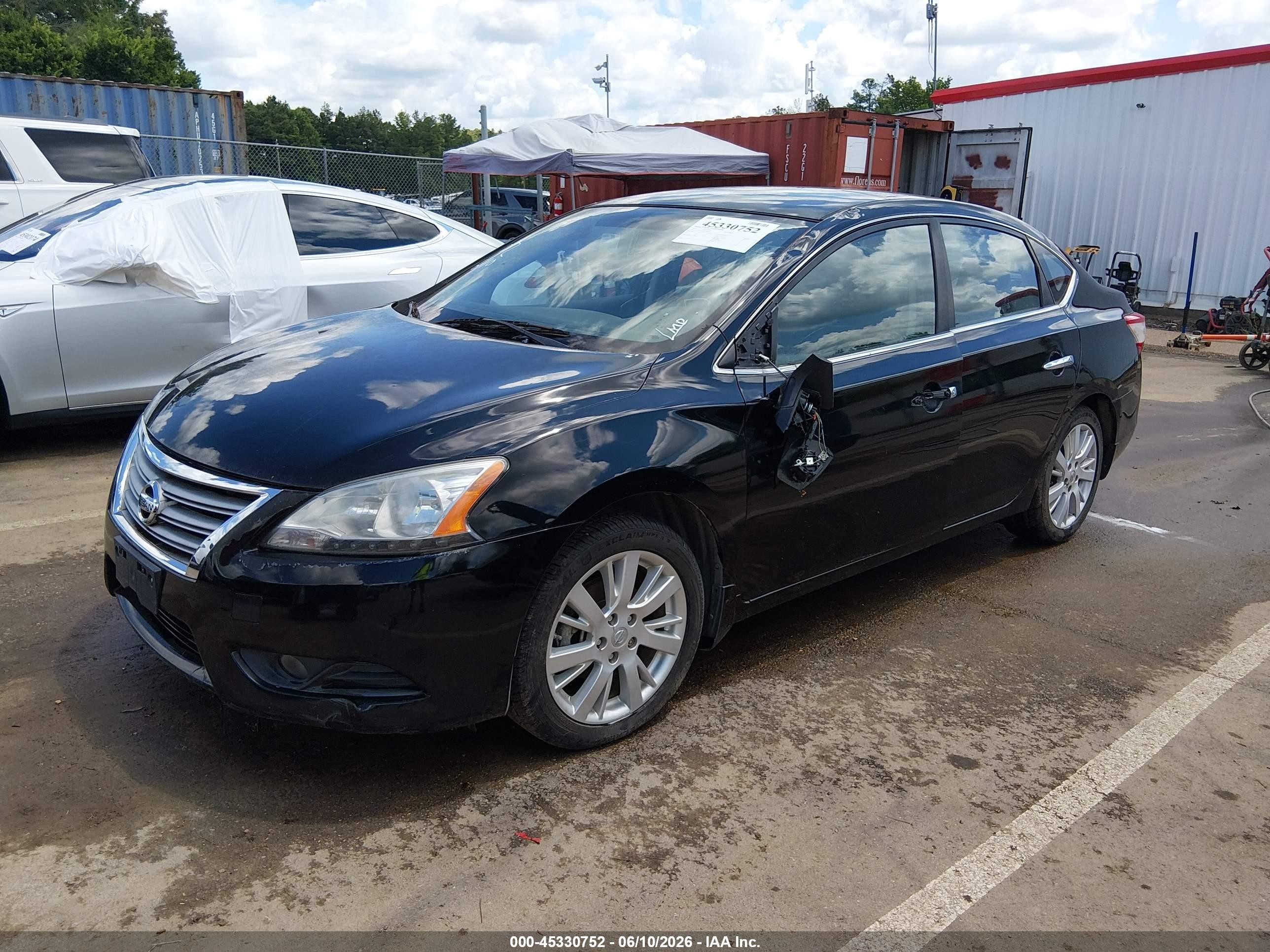 2013 Nissan Sentra Sl Black vin: 3N1AB7APXDL709906