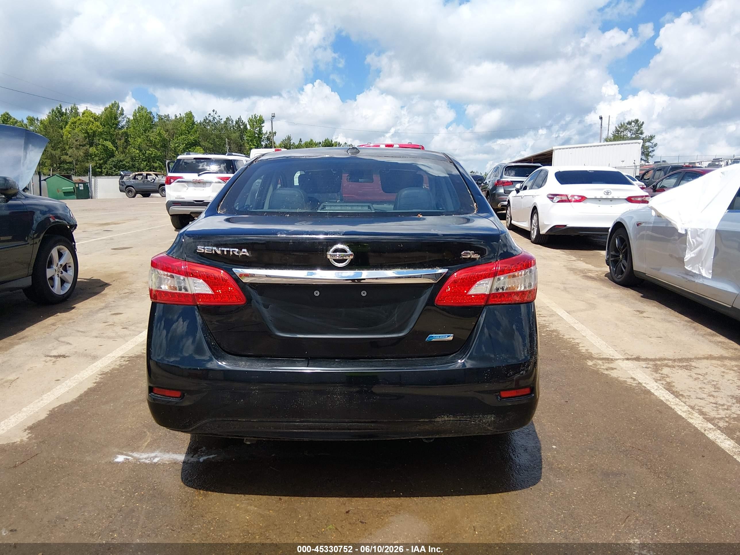 2013 Nissan Sentra Sl Black vin: 3N1AB7APXDL709906