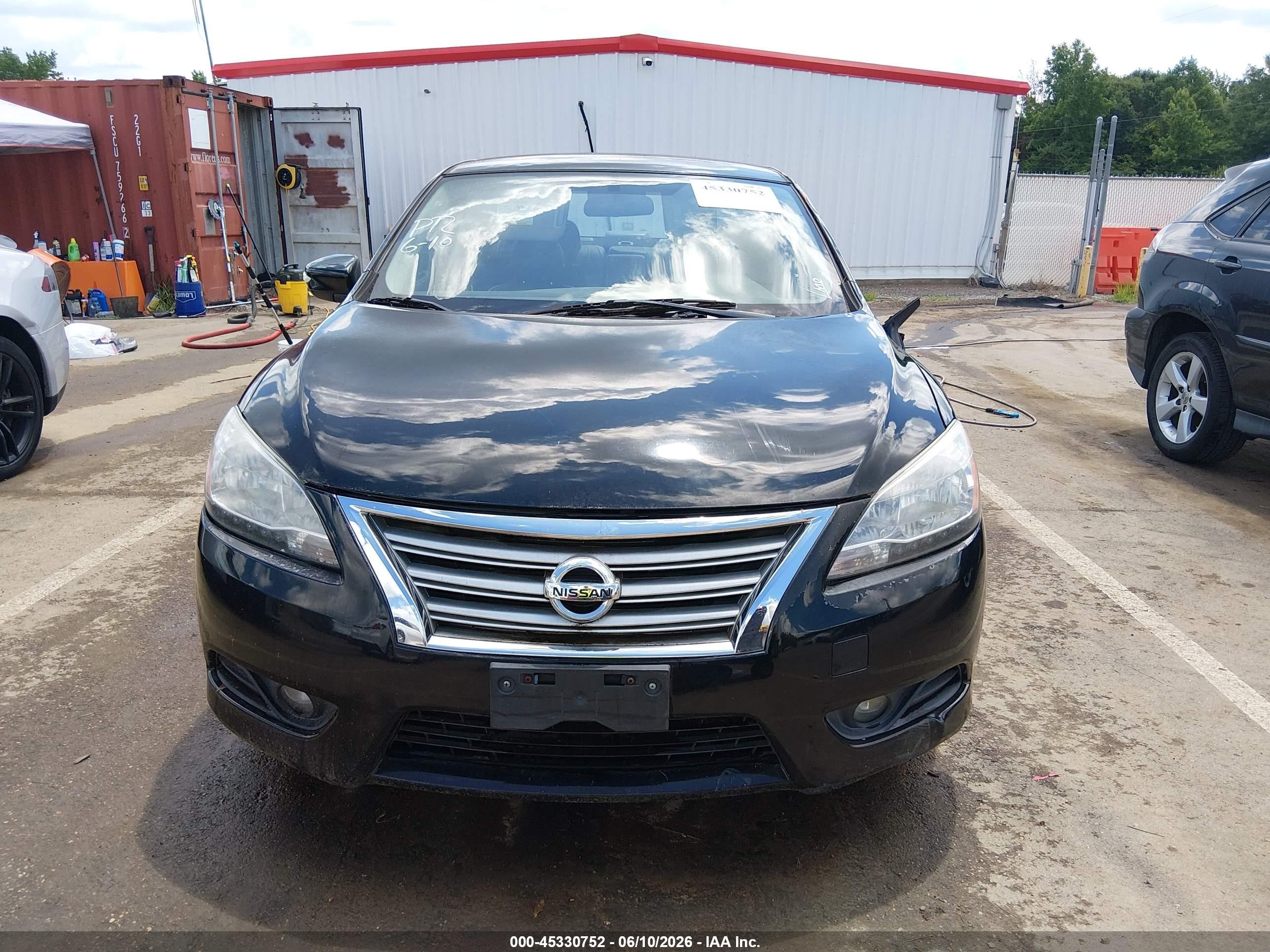 2013 Nissan Sentra Sl Black vin: 3N1AB7APXDL709906