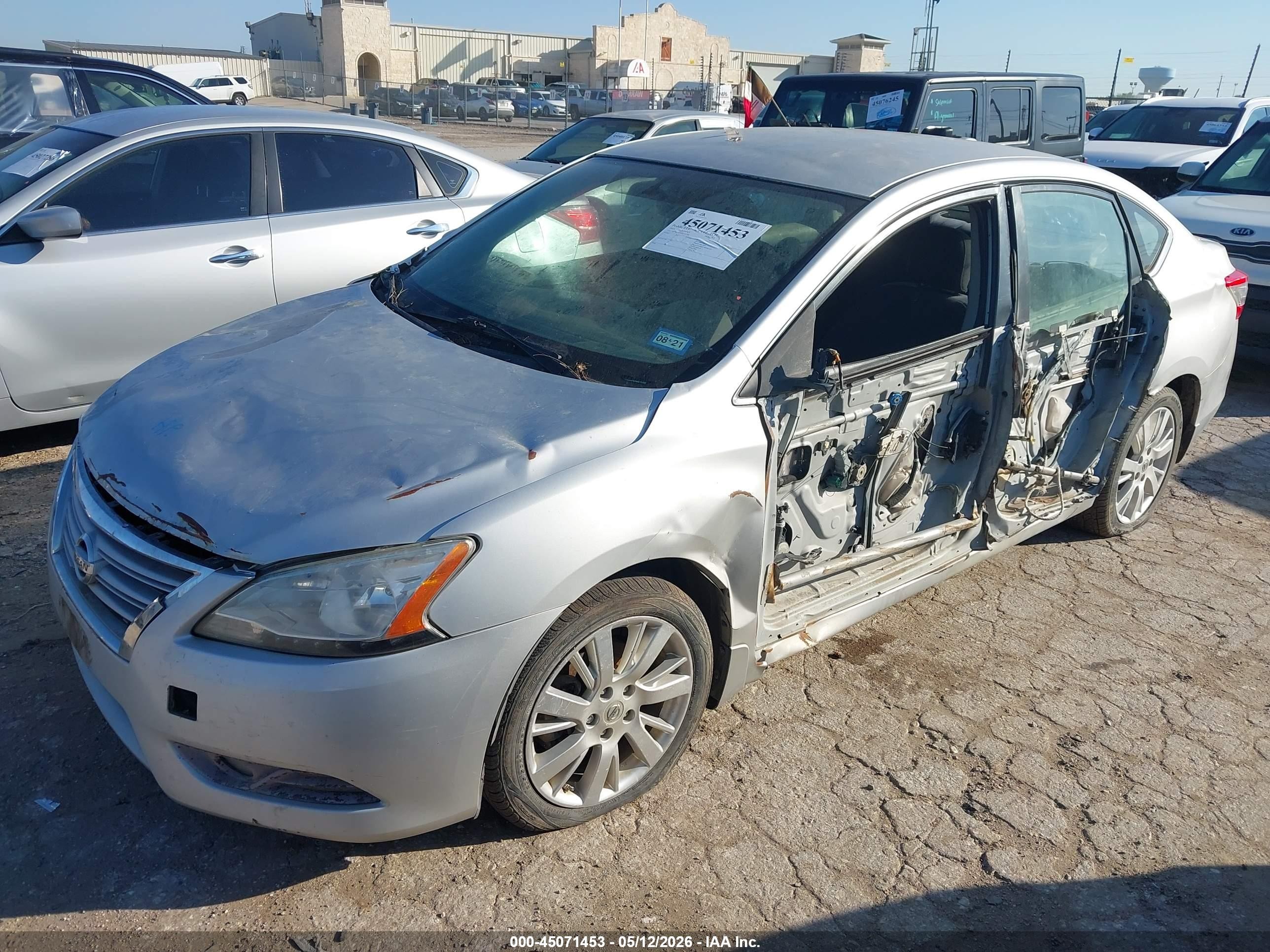 2013 Nissan Sentra Sl Серебряный vin: 3N1AB7APXDL711168