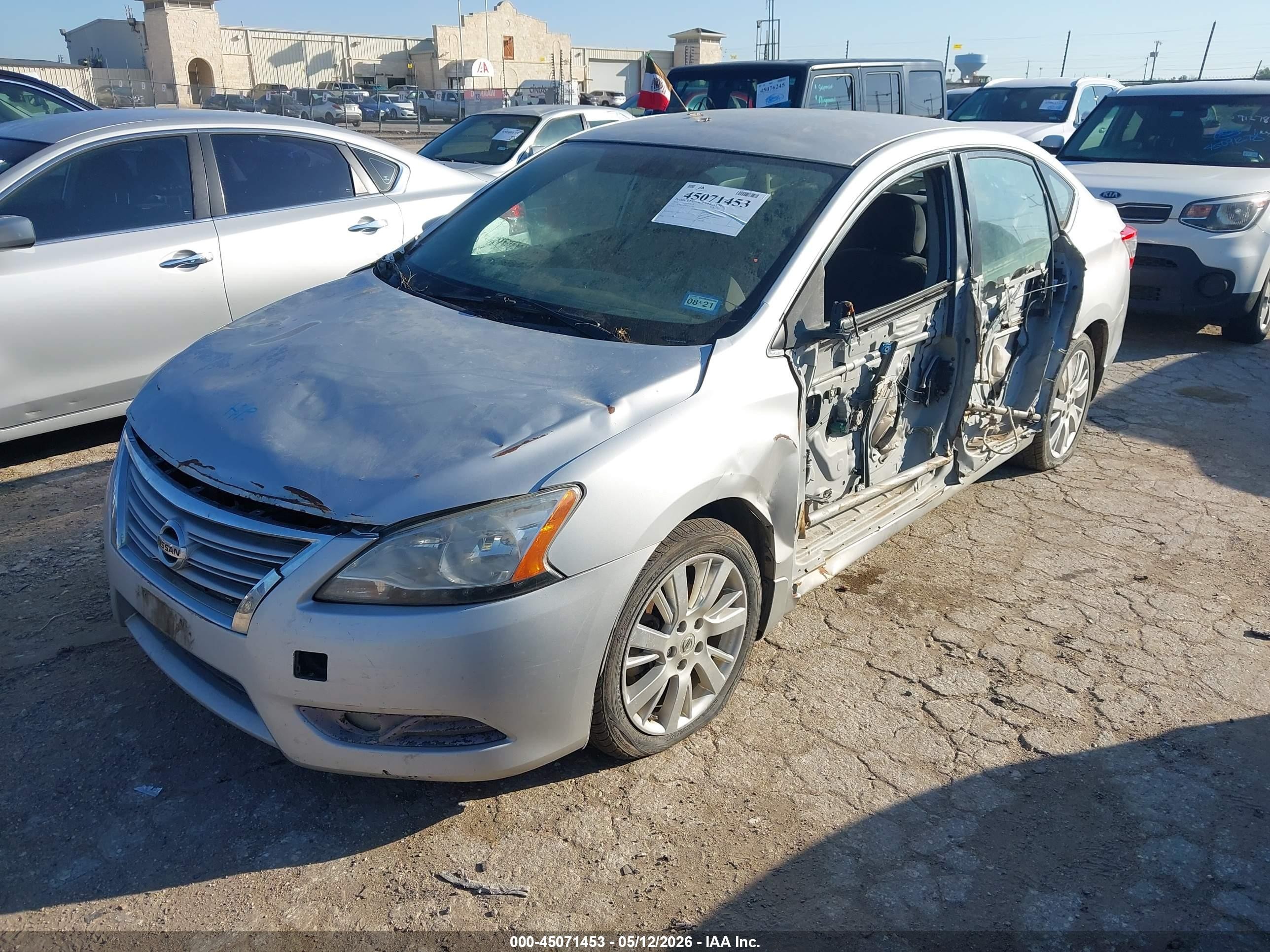 2013 Nissan Sentra Sl Серебряный vin: 3N1AB7APXDL711168