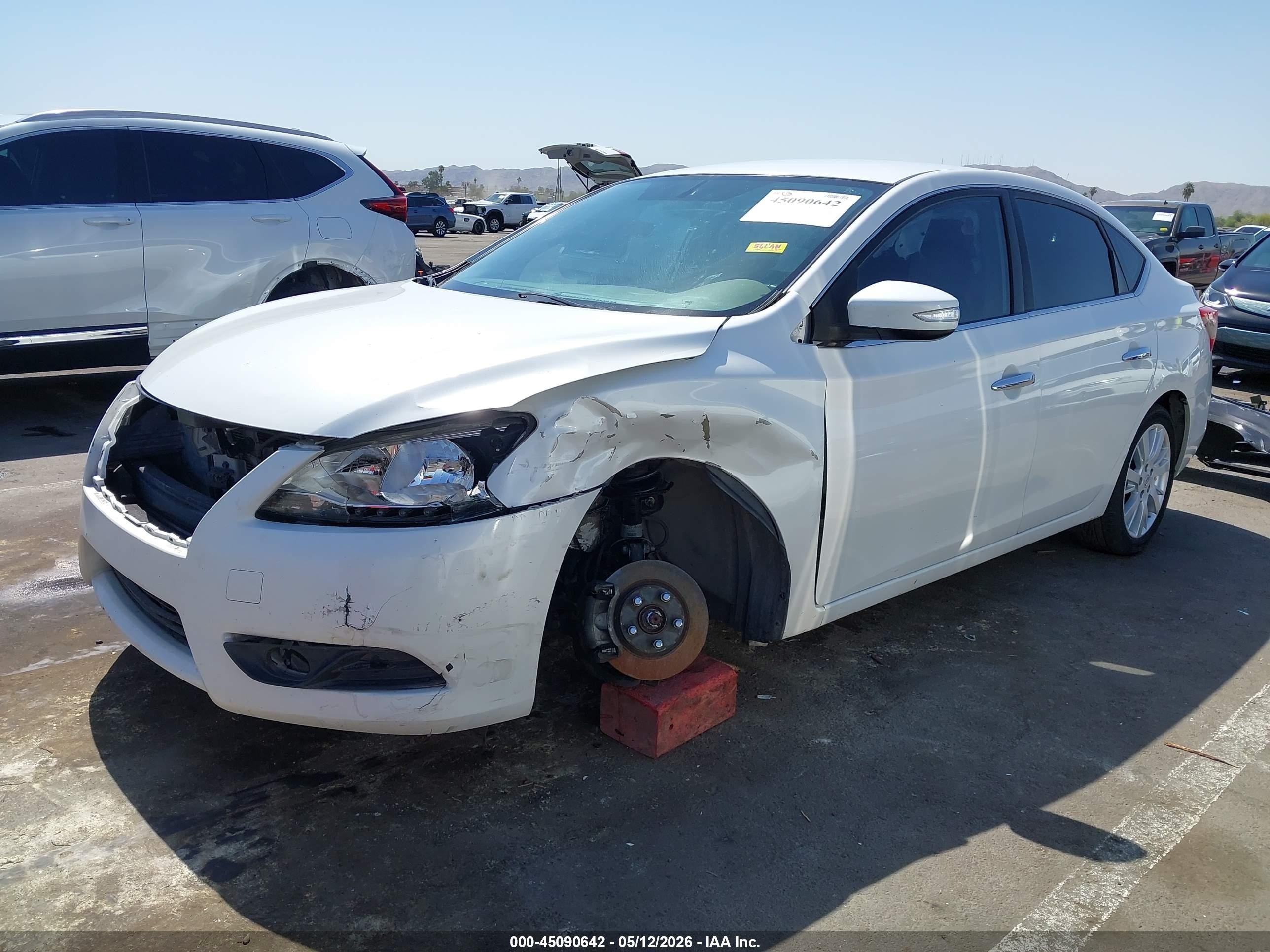 2013 Nissan Sentra Sl White vin: 3N1AB7APXDL714359