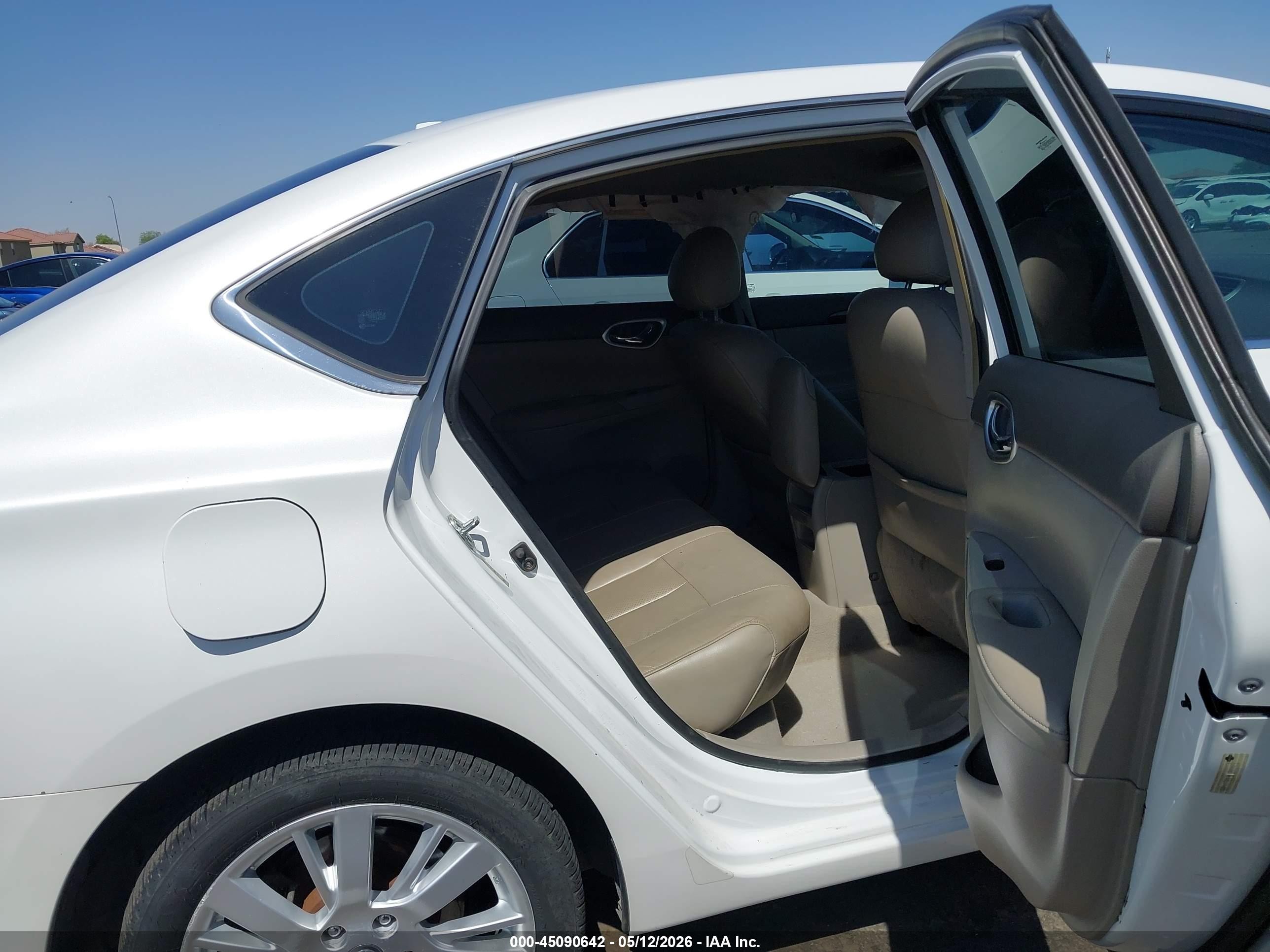 2013 Nissan Sentra Sl White vin: 3N1AB7APXDL714359