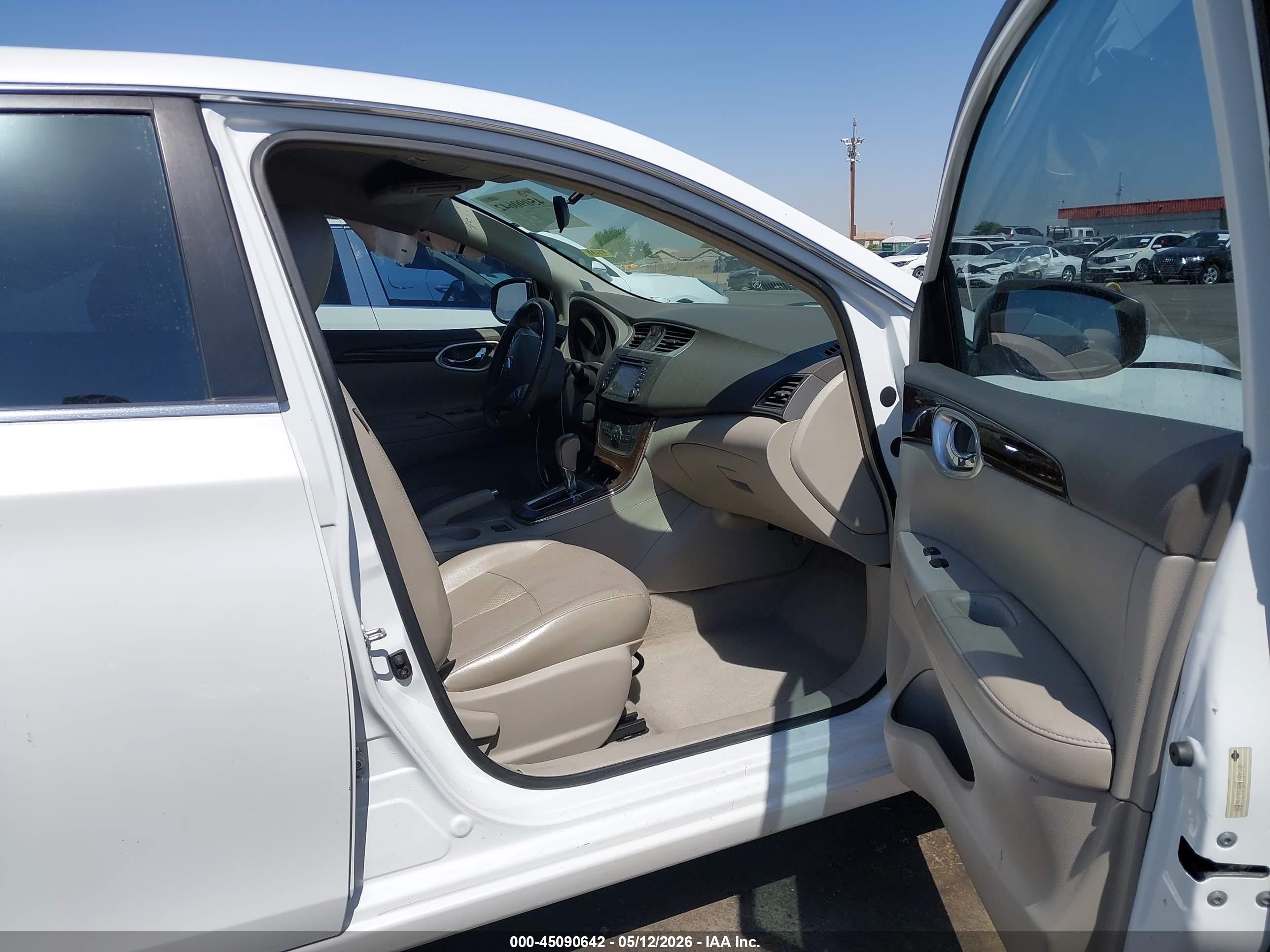 2013 Nissan Sentra Sl White vin: 3N1AB7APXDL714359