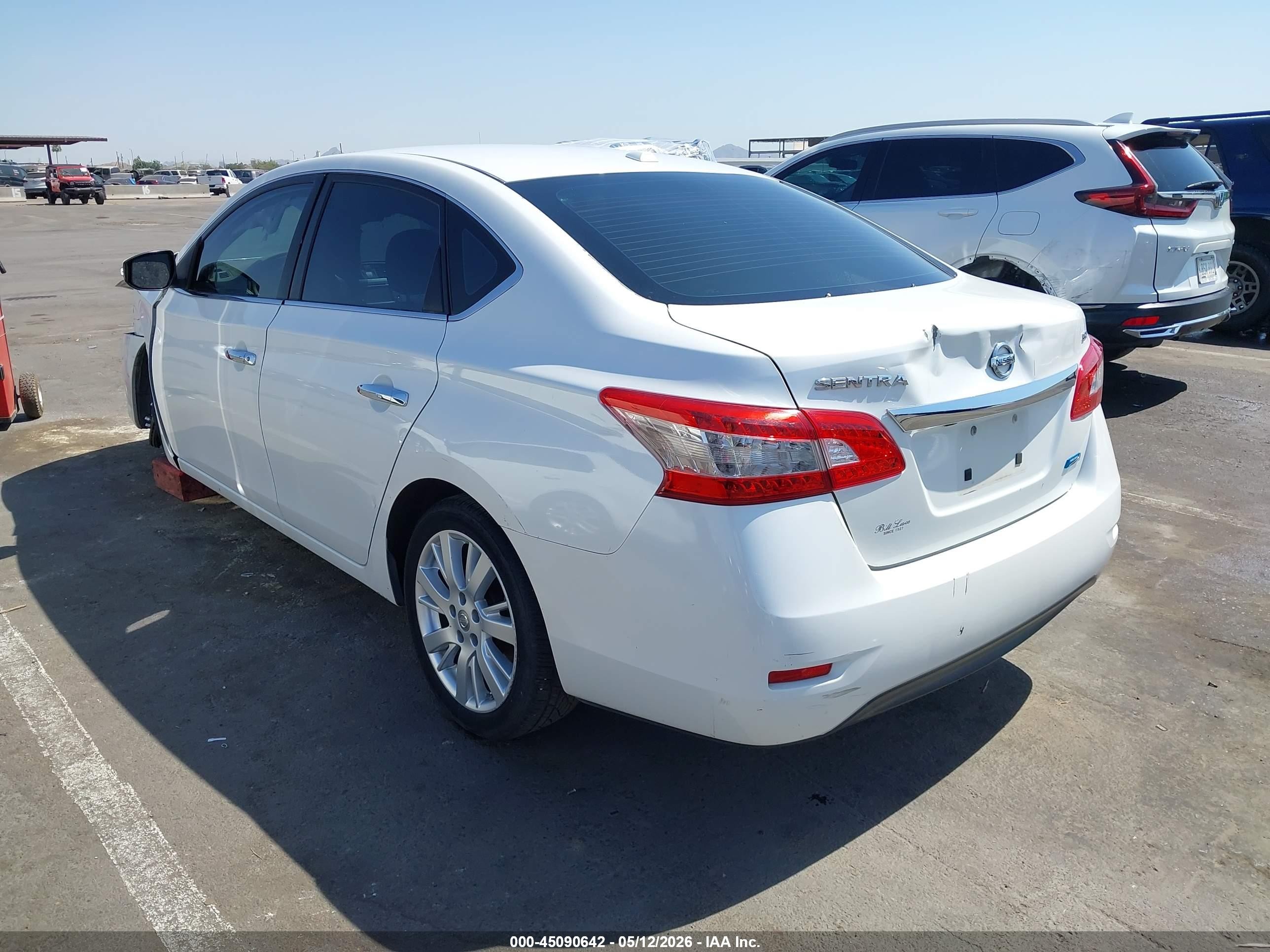 2013 Nissan Sentra Sl White vin: 3N1AB7APXDL714359