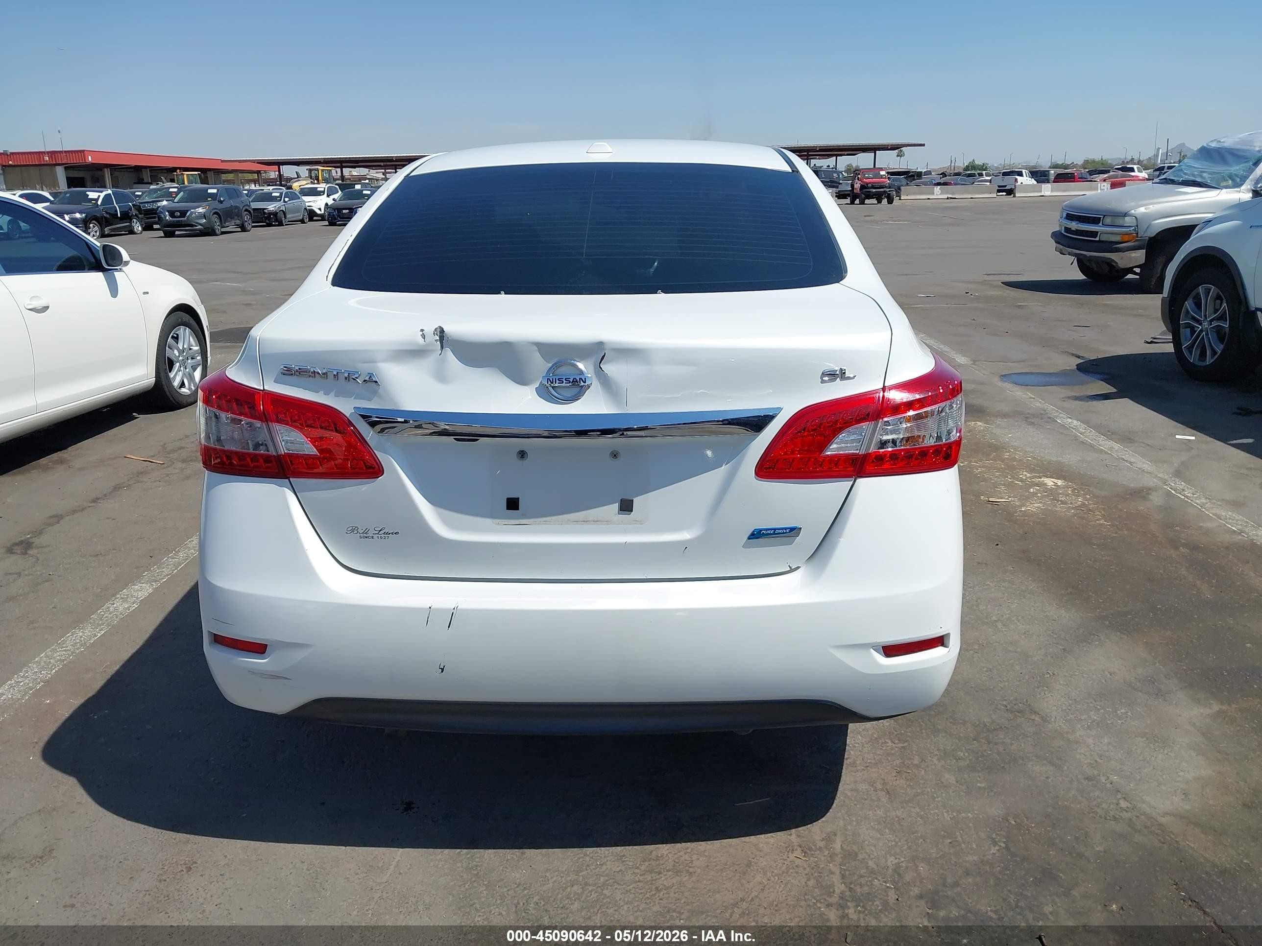 2013 Nissan Sentra Sl White vin: 3N1AB7APXDL714359