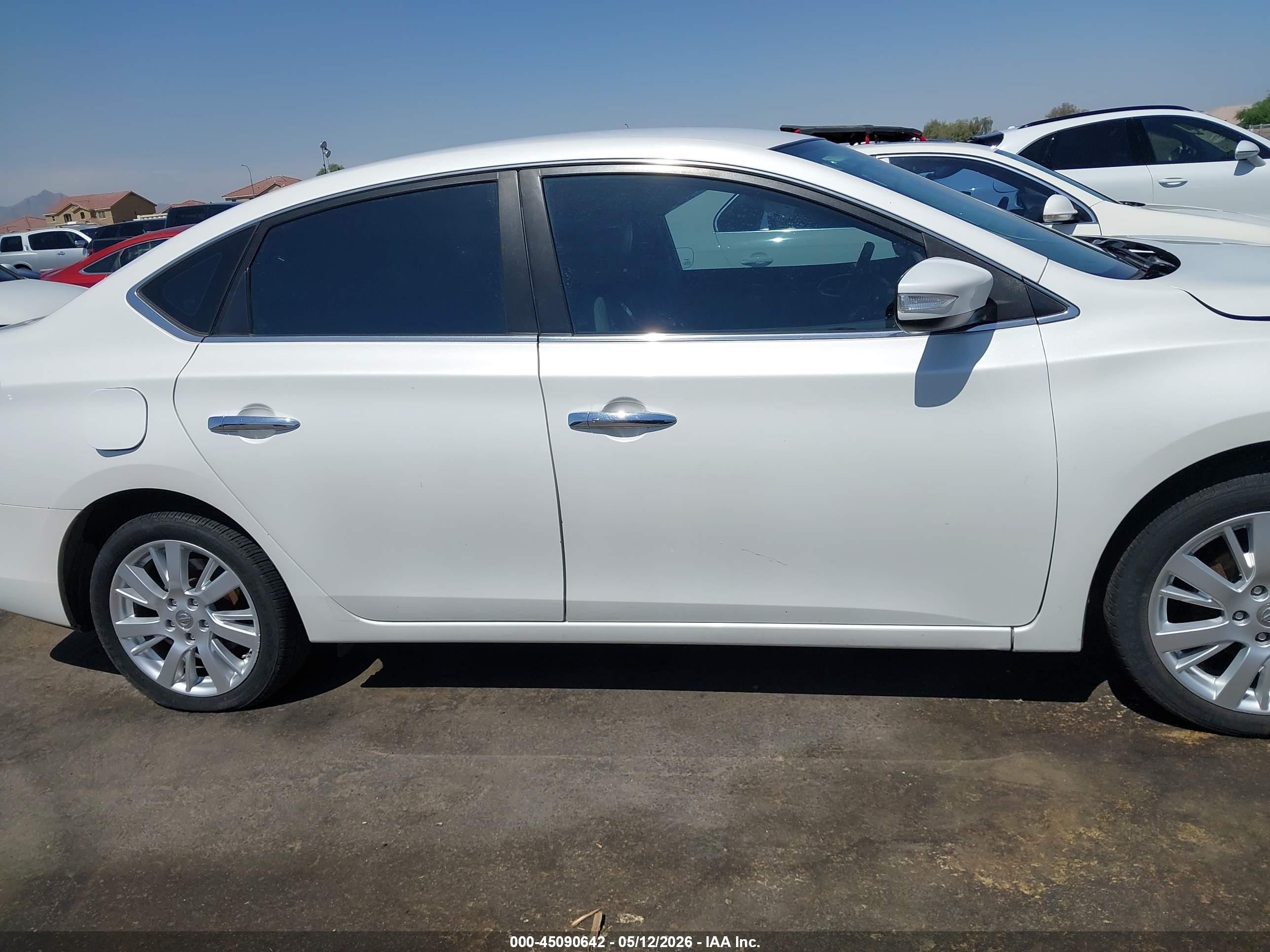 2013 Nissan Sentra Sl White vin: 3N1AB7APXDL714359